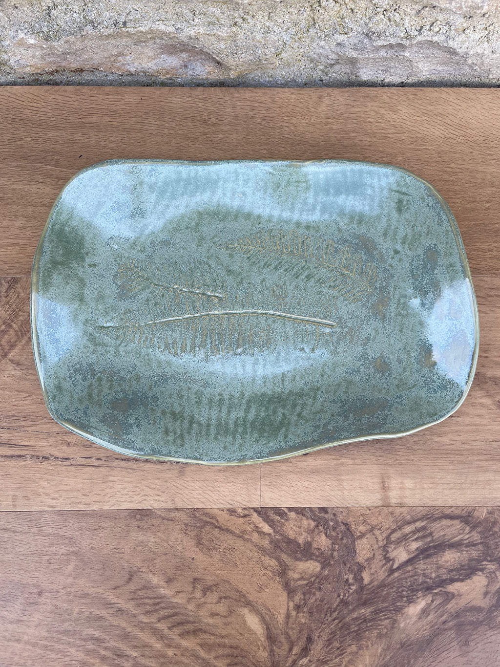 Platter - Green Fern imprint - 866