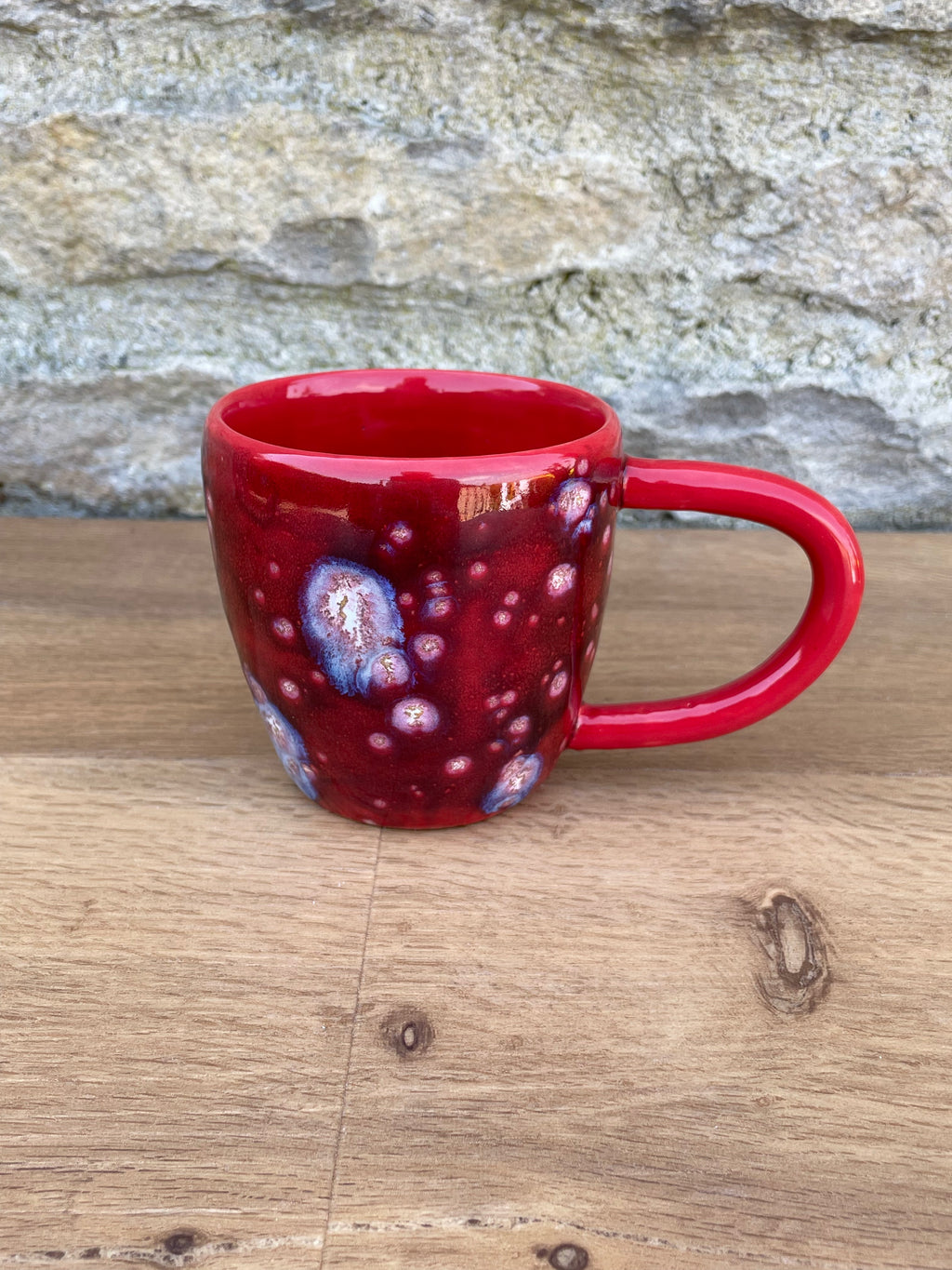Mug - Red, Light Blue - 886