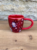 Mug - Red, Light Blue - 886
