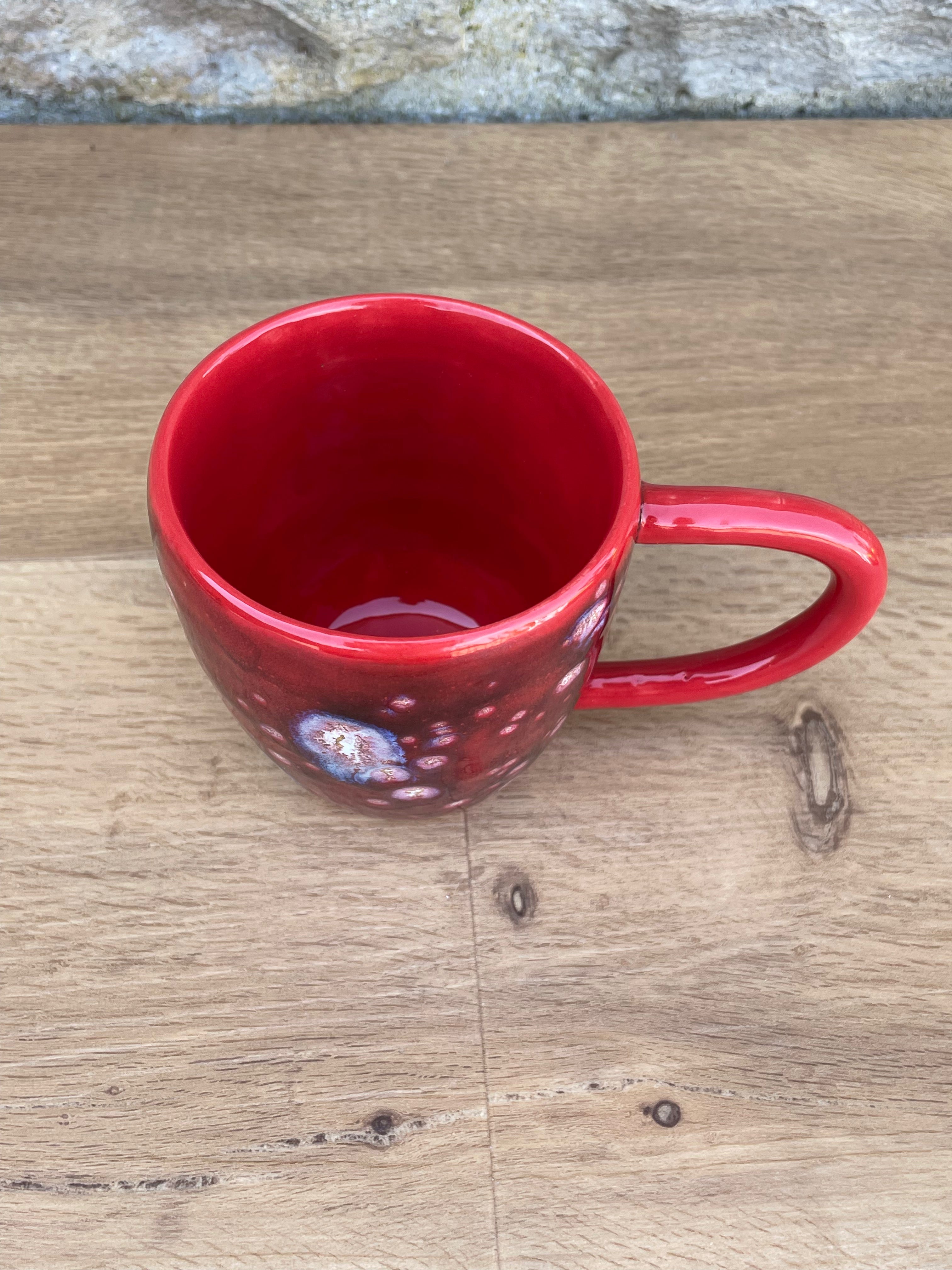 Mug - Red, Light Blue - 886