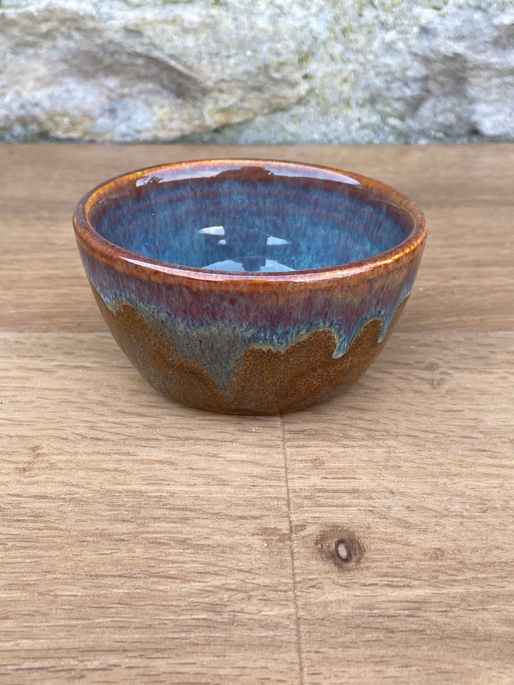 Bowl - Small, Brown and Blue - 894