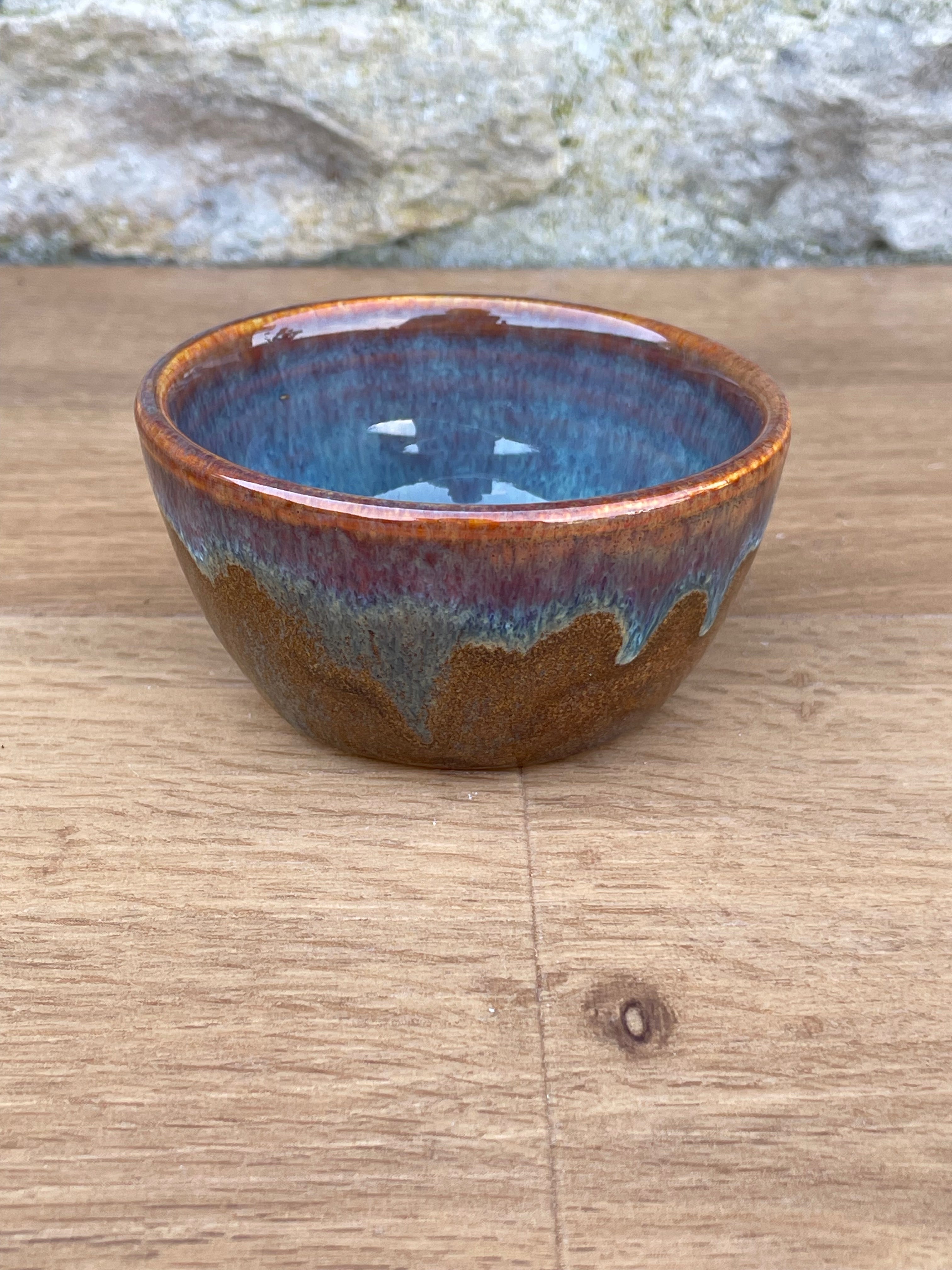 Bowl - Small, Brown and Blue - 894