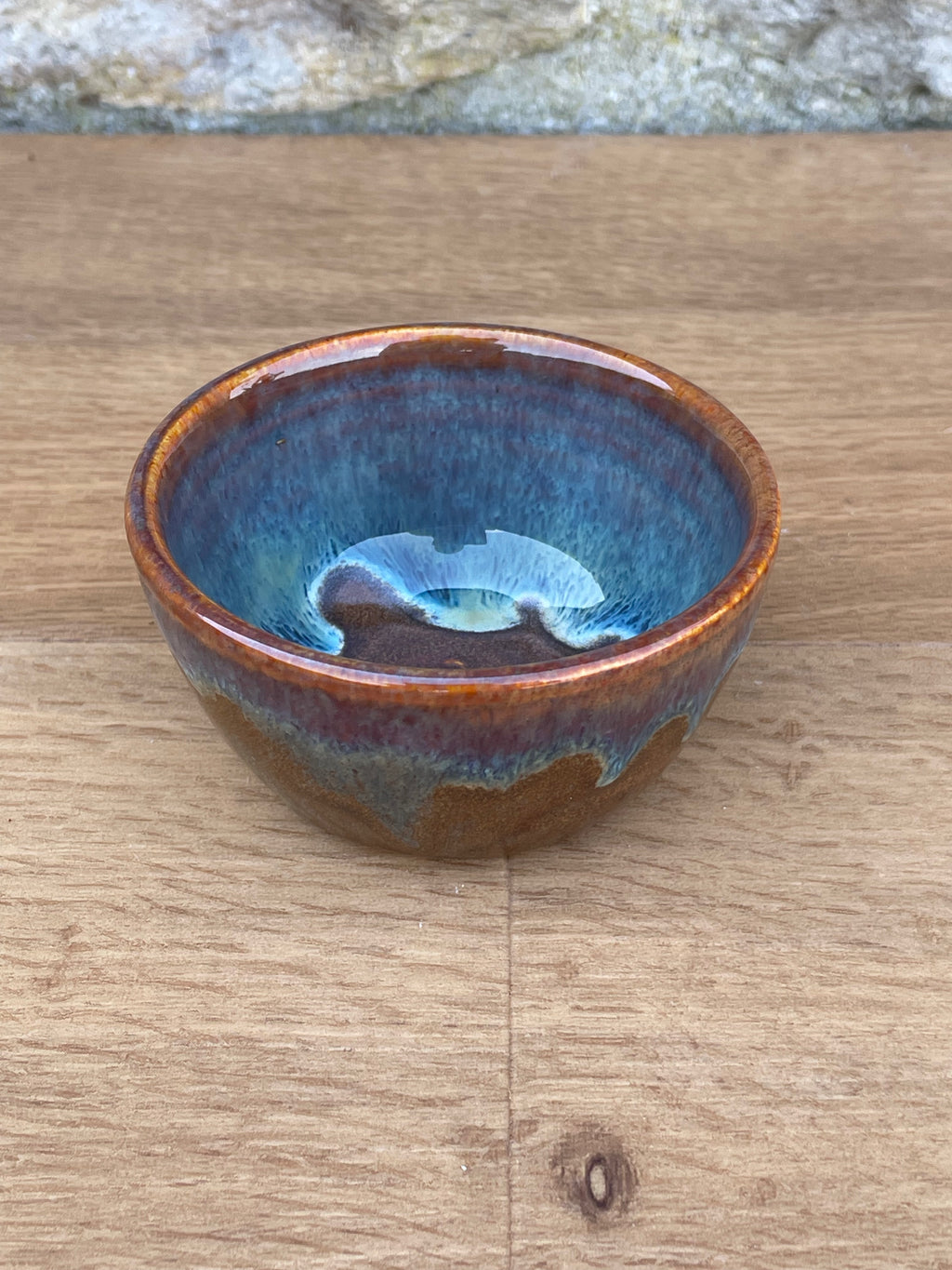 Bowl - Small, Brown and Blue - 894