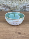 Bowl - Small Cream, Brown and Green - 893
