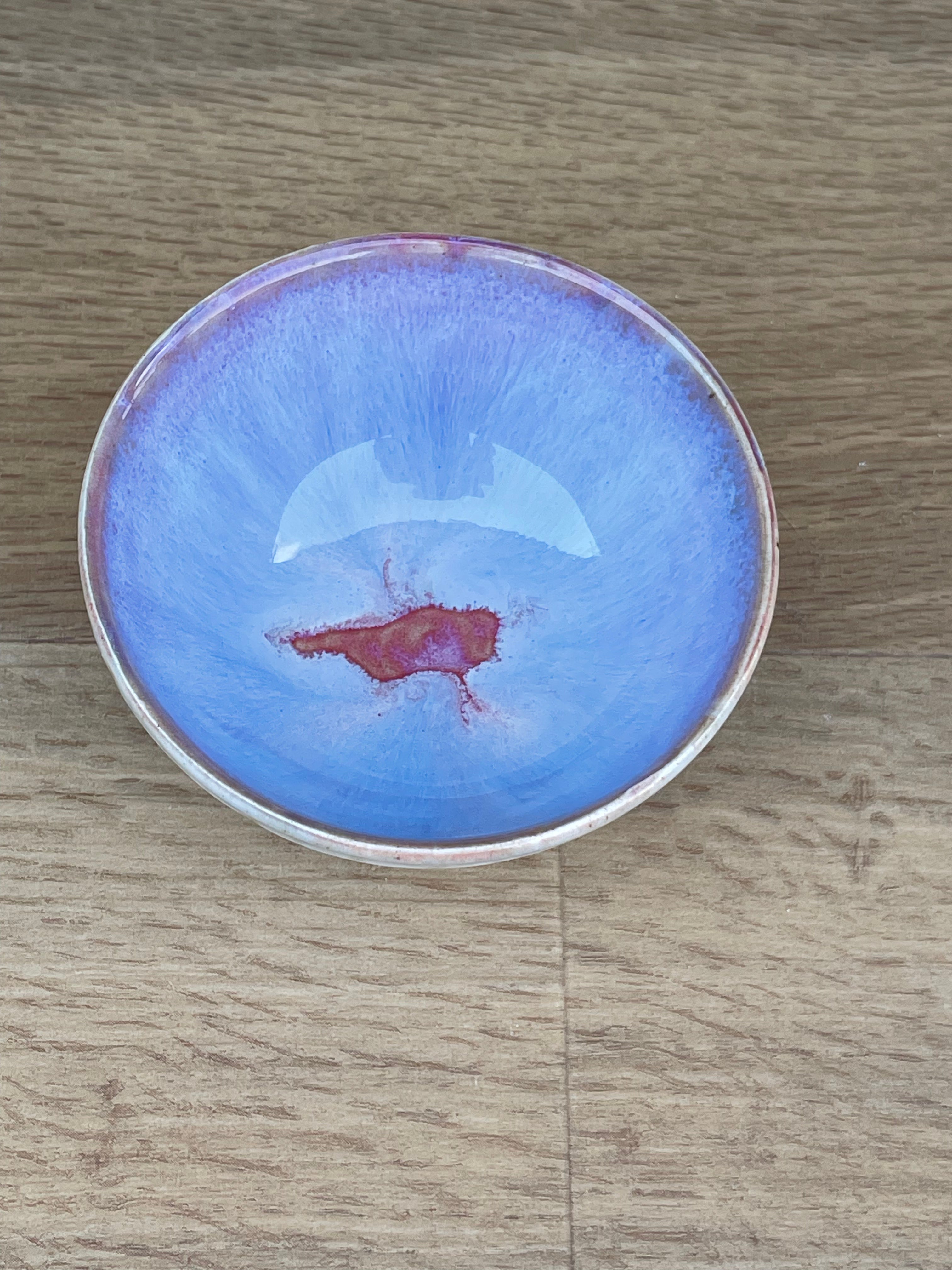 Bowl - Small, Blue, Cream and Brown - 892