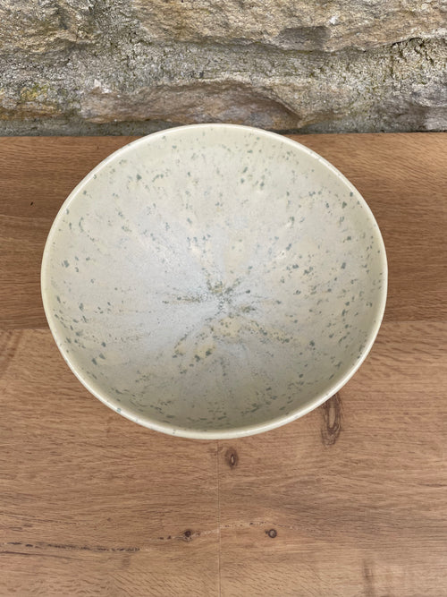 Bowl - Cream, Grey, Blue speckles - 909