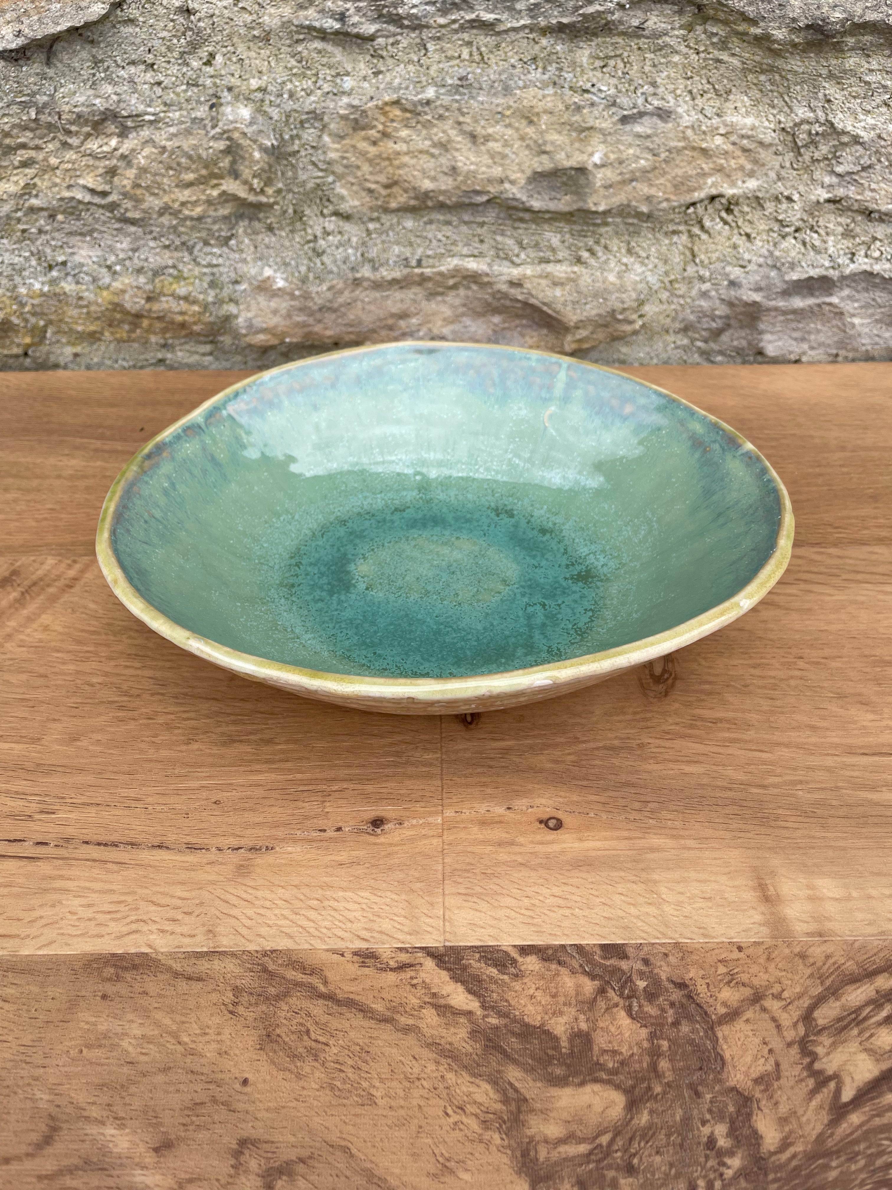 Bowl - Green Basket Effect - 898