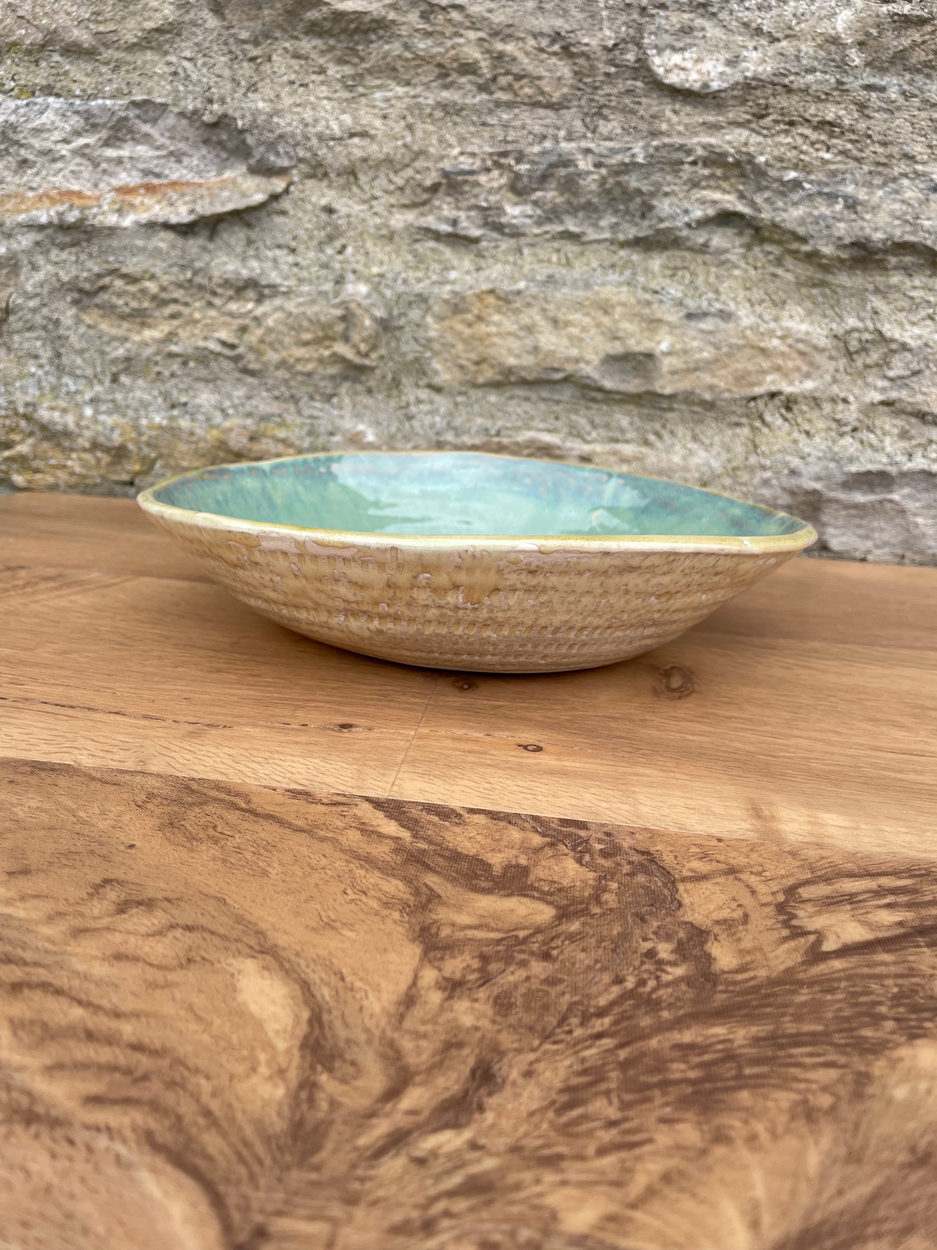 Bowl - Green Basket Effect - 898