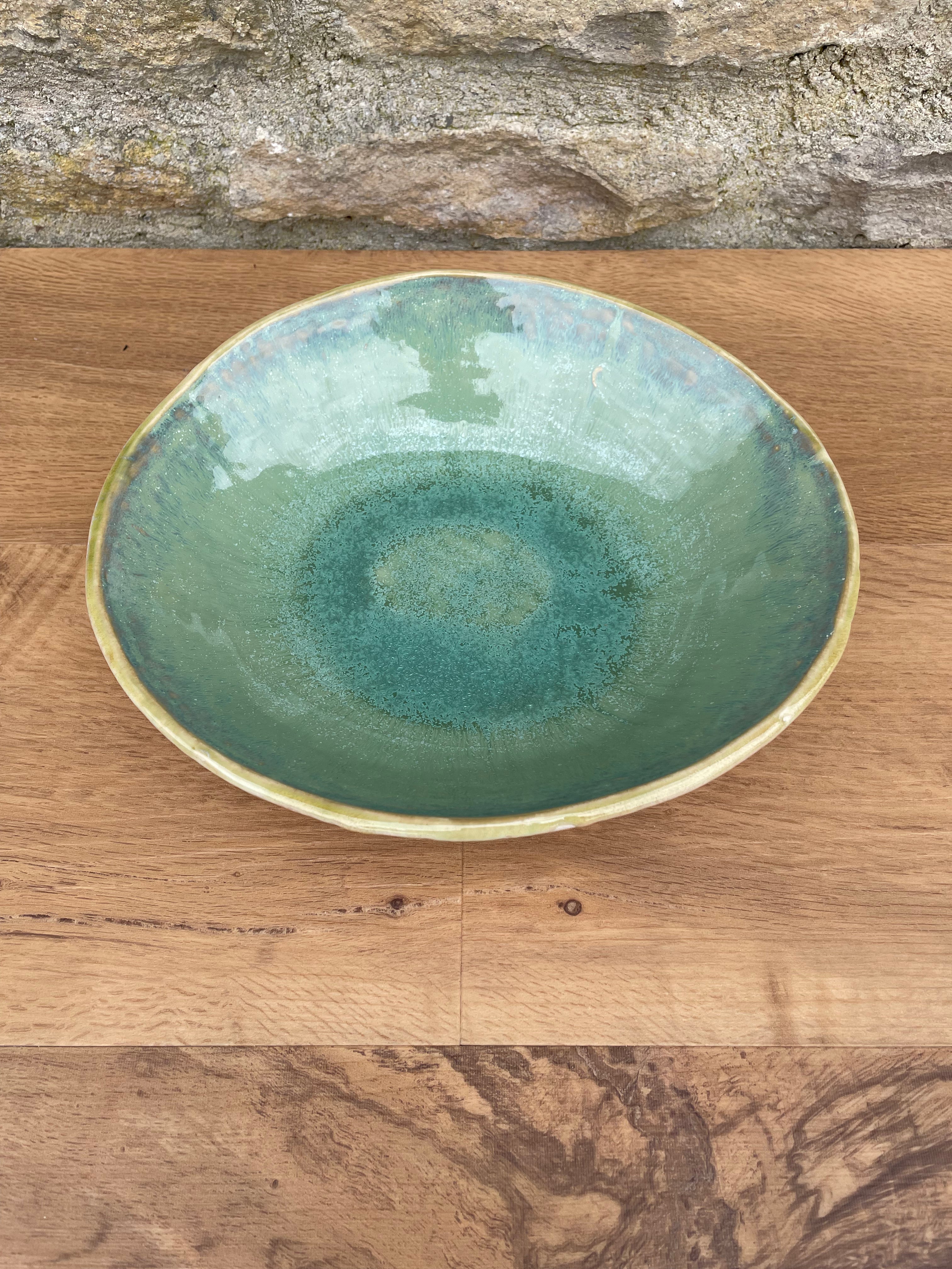 Bowl - Green Basket Effect - 898
