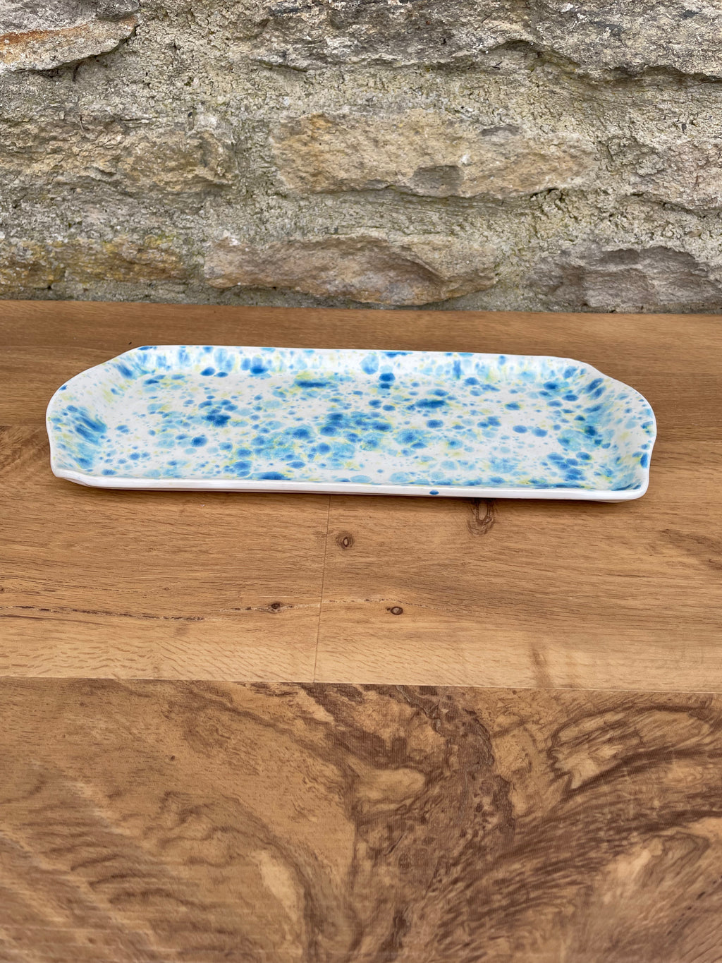 Tray - White, Blue & Yellow Speckles - 914
