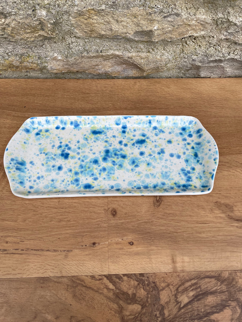 Tray - White, Blue & Yellow Speckles - 914