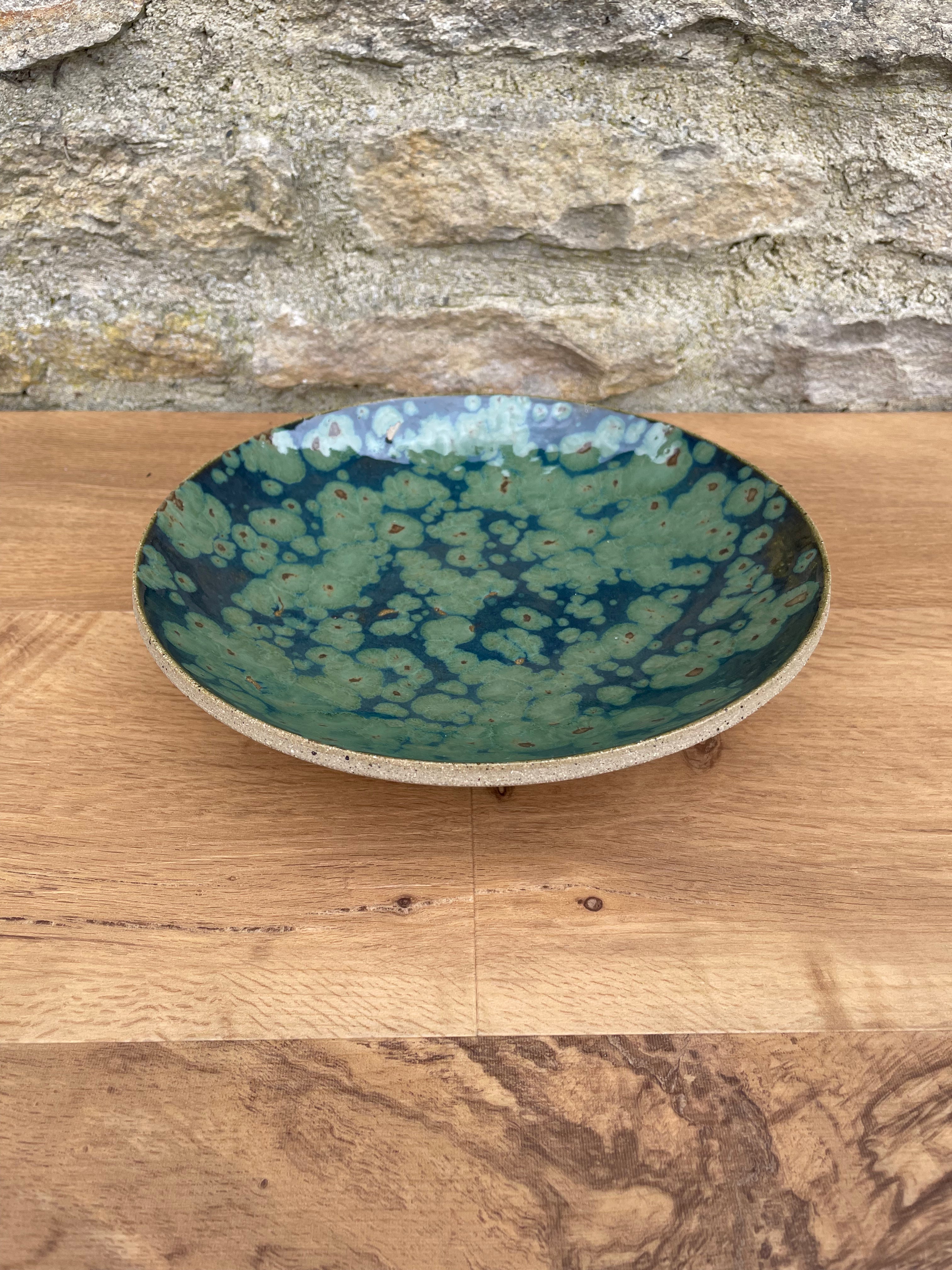 Bowl - Green, Brown Speckled - 911