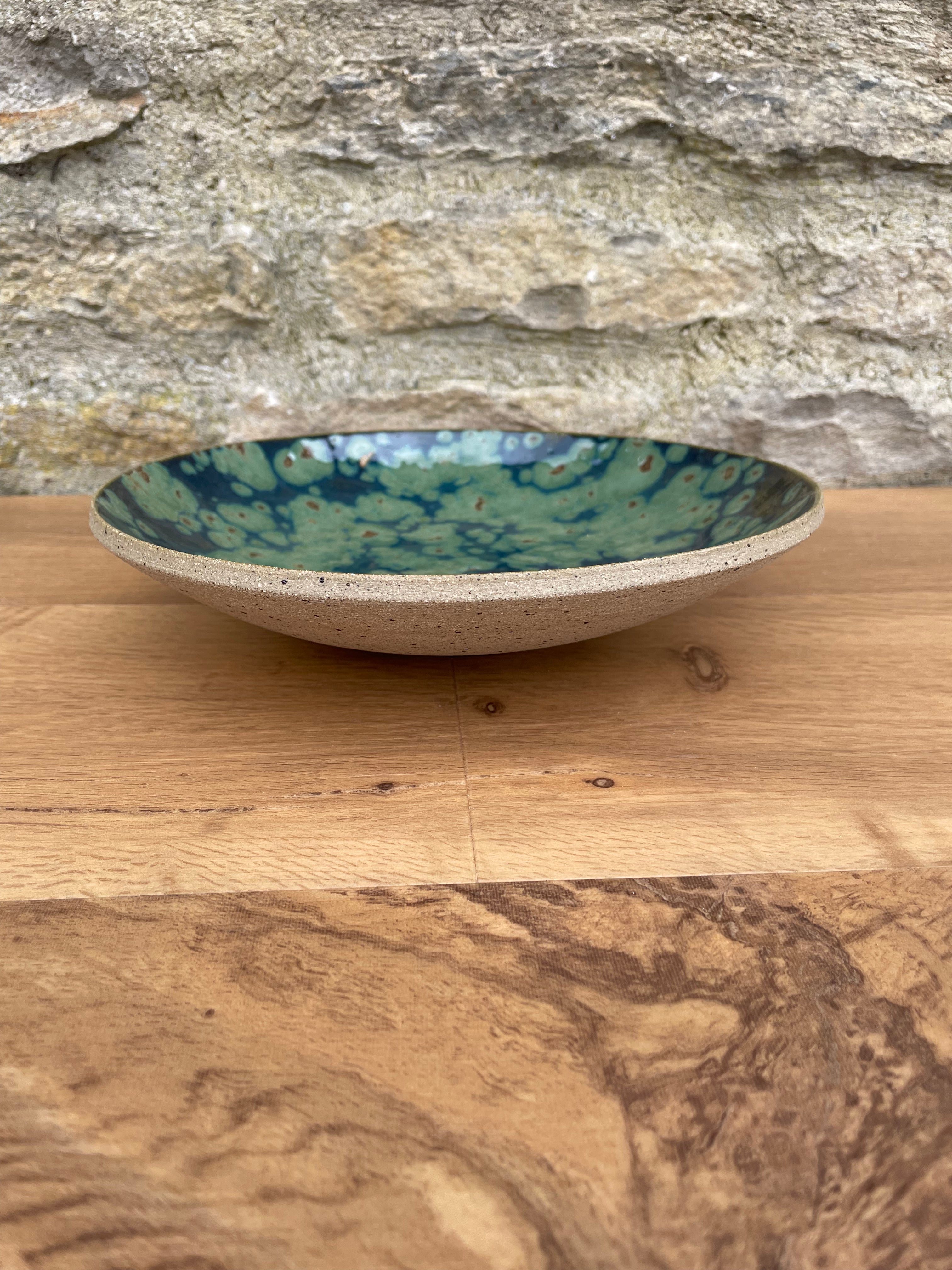 Bowl - Green, Brown Speckled - 911
