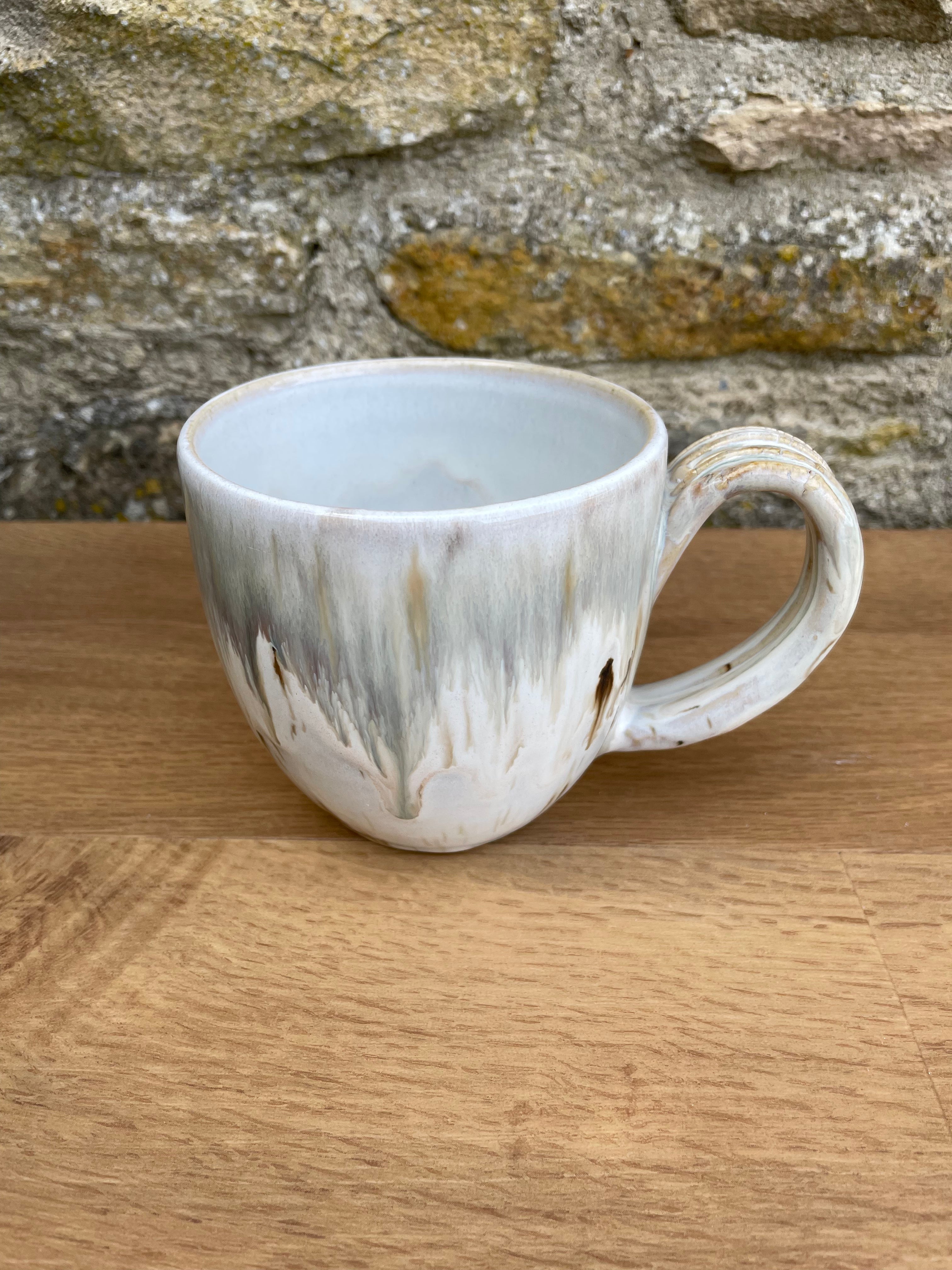 Mug - Cream, Grey, Brown Speckles - 921