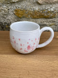 Mug - White, Pink and Lavender Speckles - 923