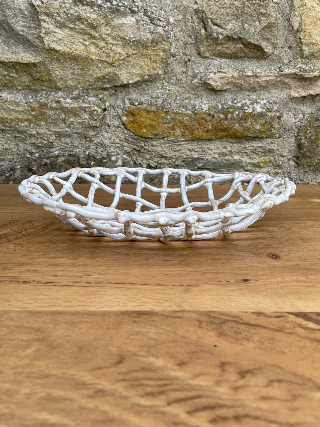 Bowl - Lattice, Cream - 925