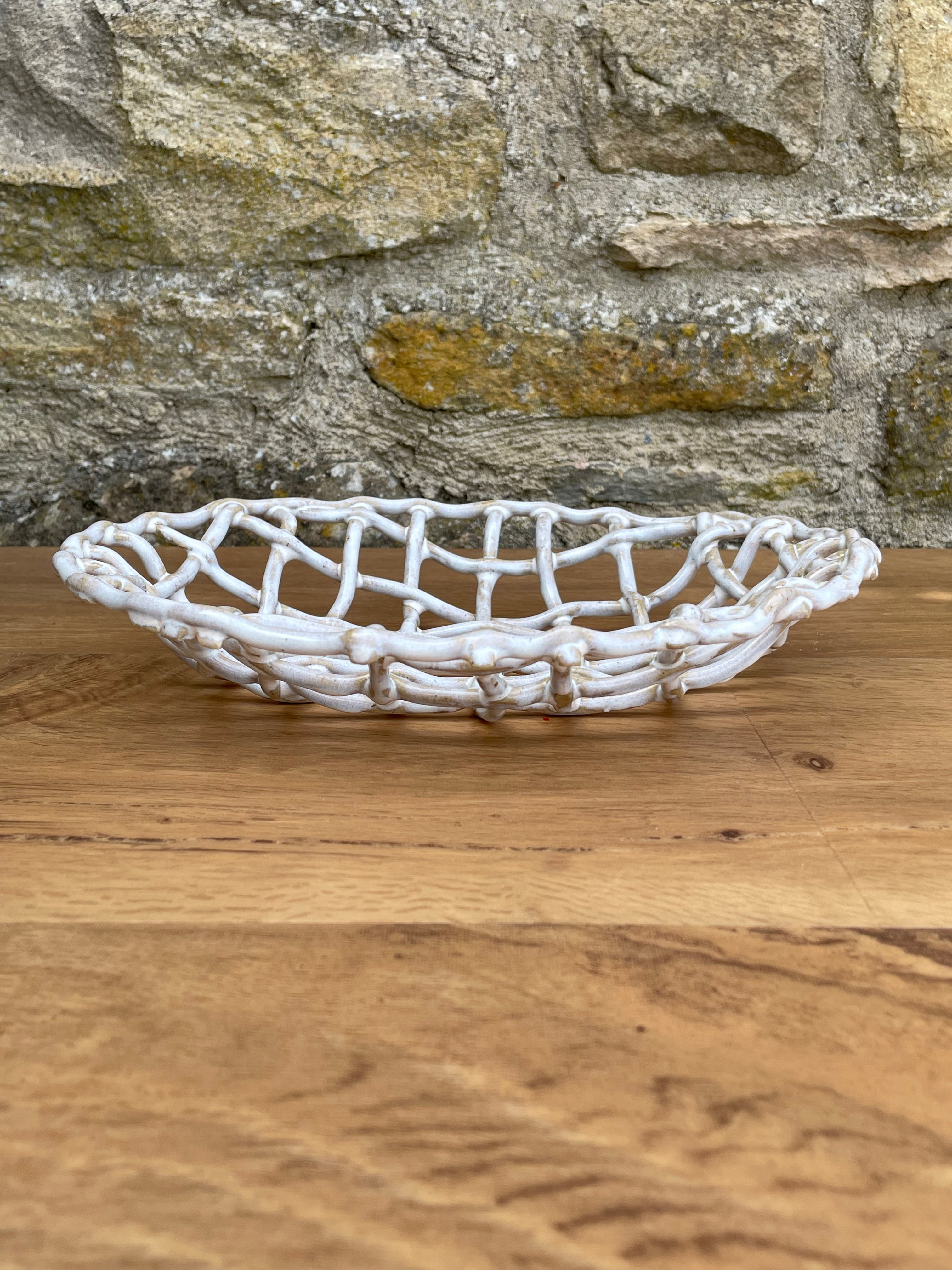 Bowl - Lattice, Cream - 925