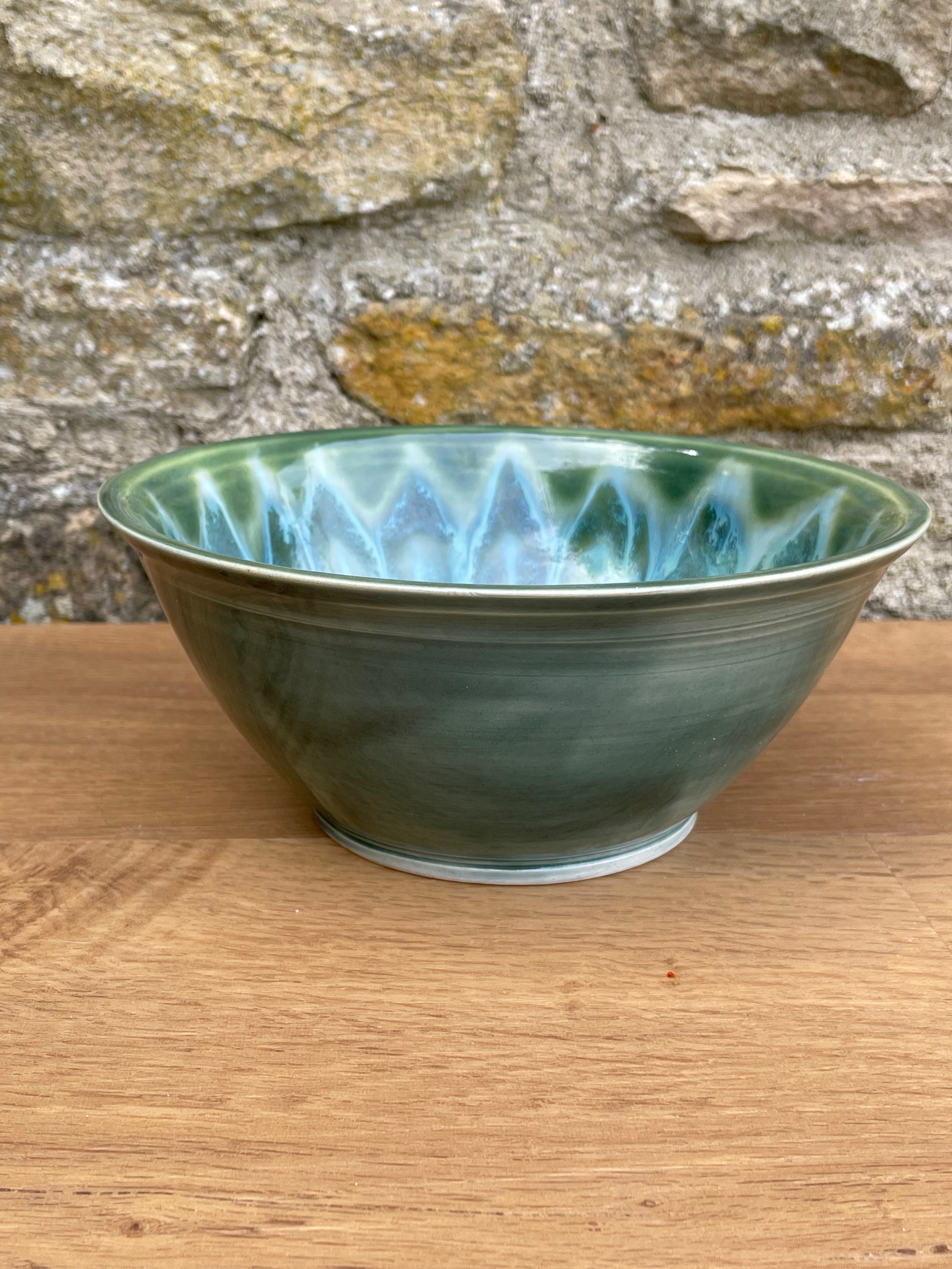 Bowl - Green, Light and Dark - 932