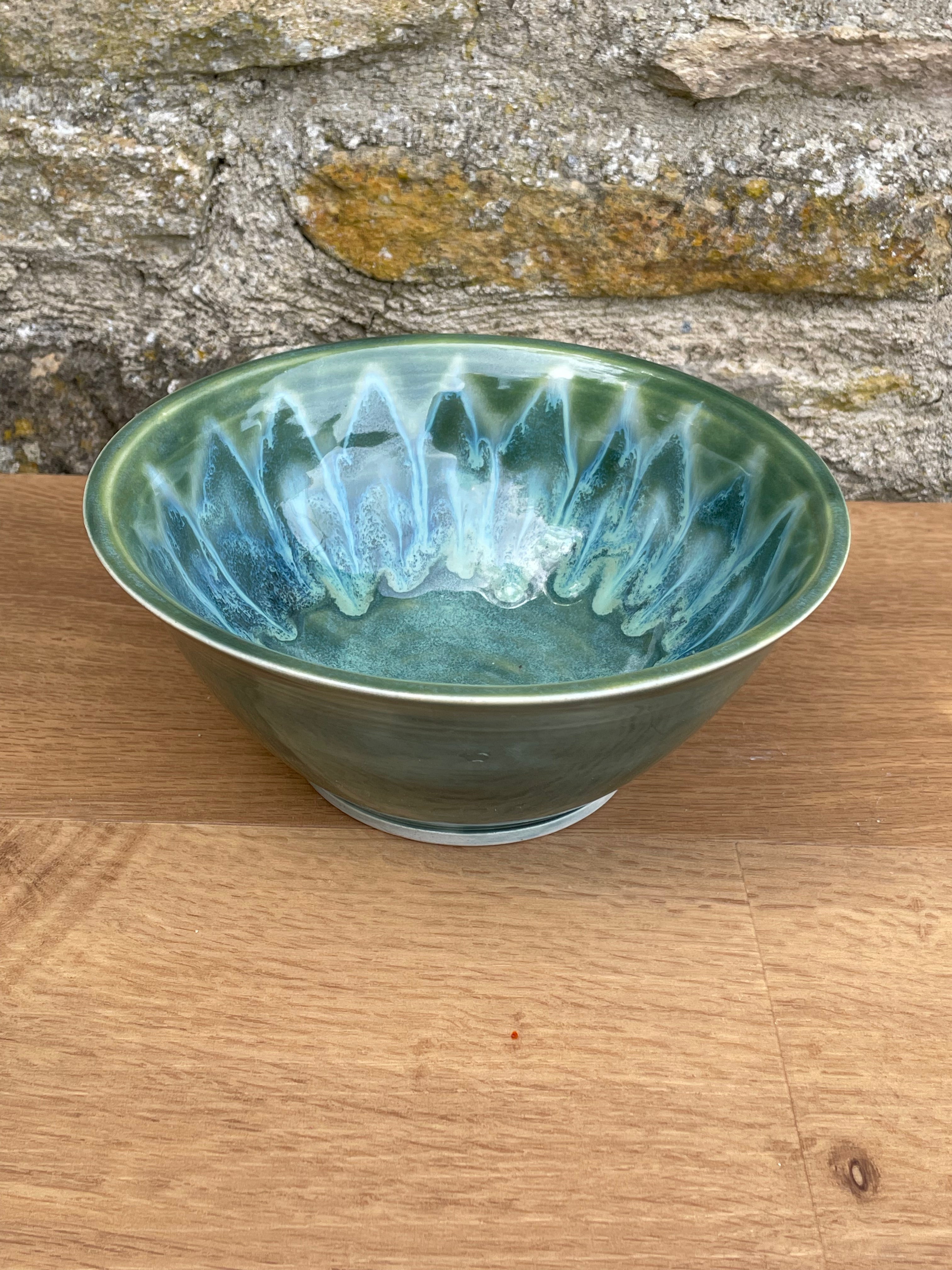 Bowl - Green, Light and Dark - 932