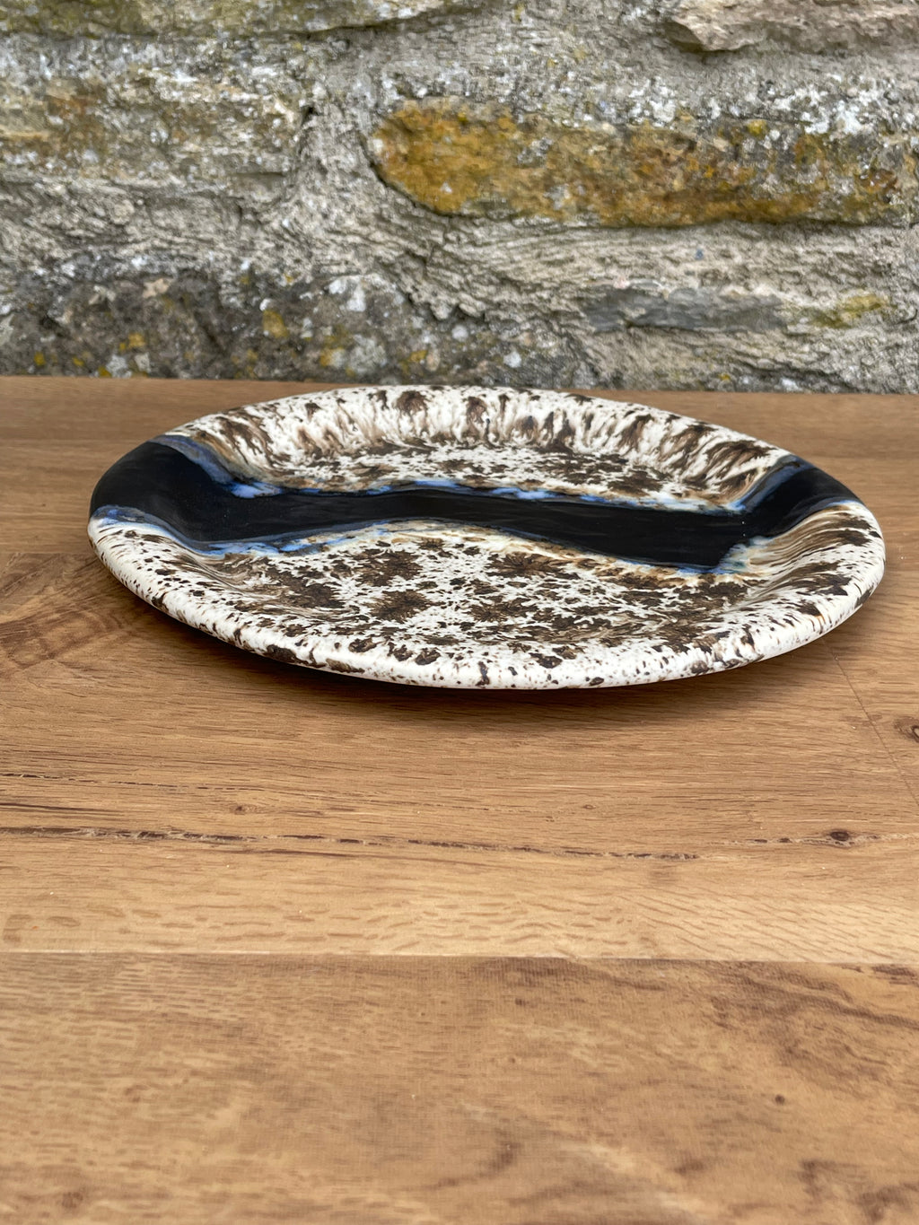 Plate - Brown, Sandy, Blue - 929