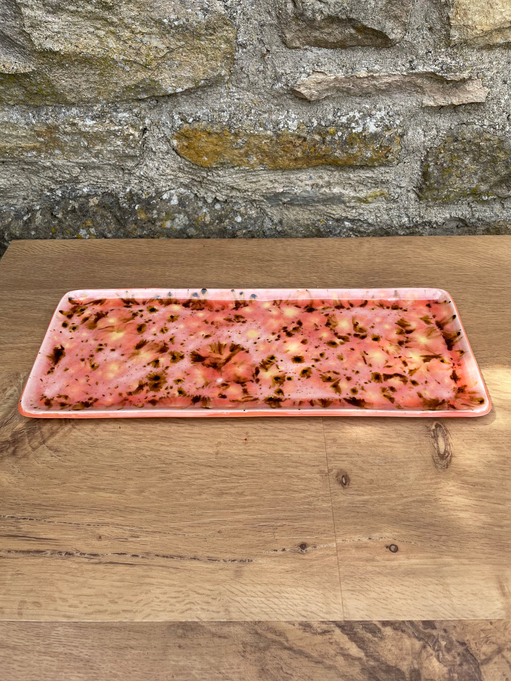 Tray - Orange, Yellow, Brown Speckles - 915