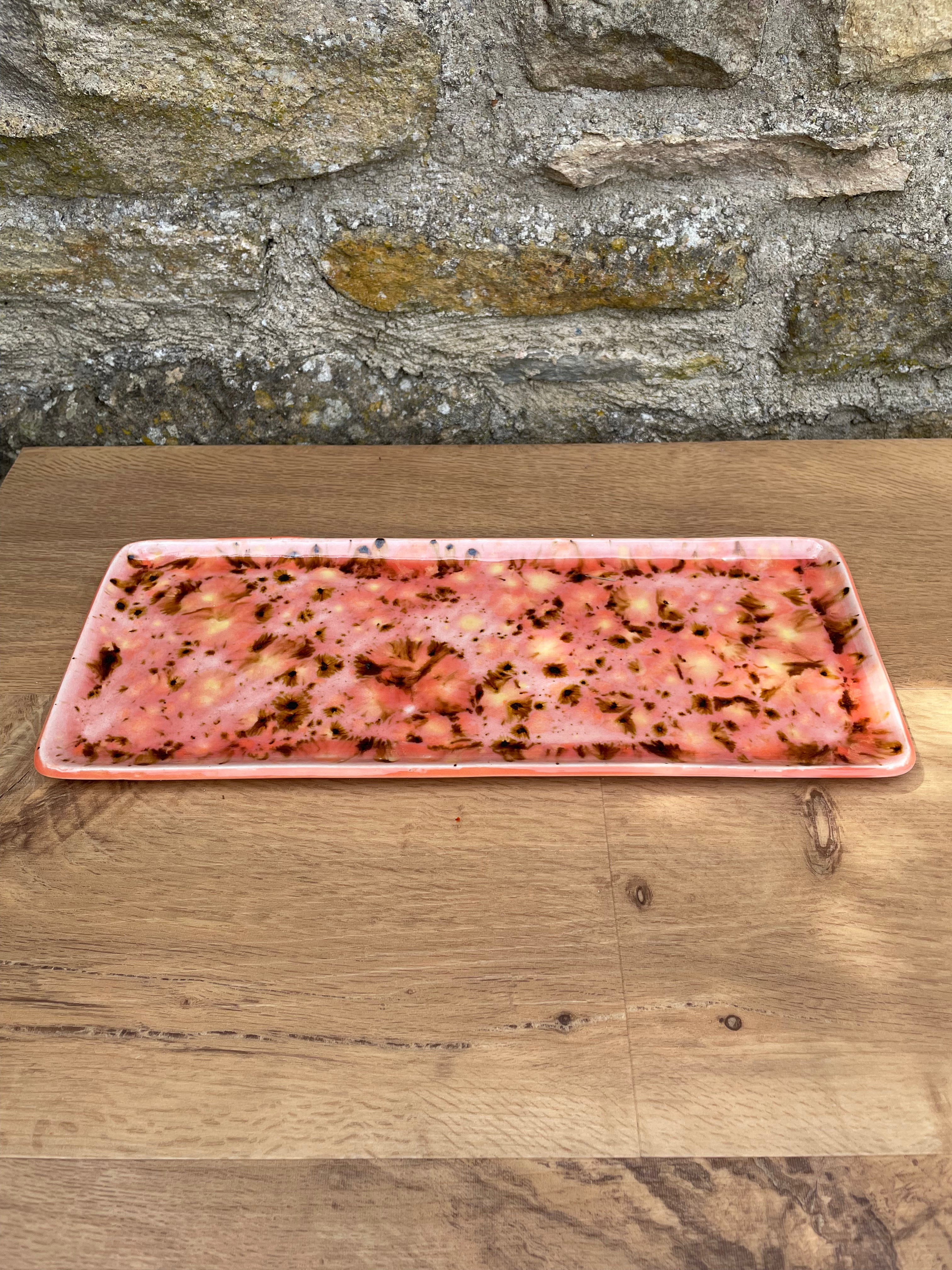 Tray - Orange, Yellow, Brown Speckles - 915