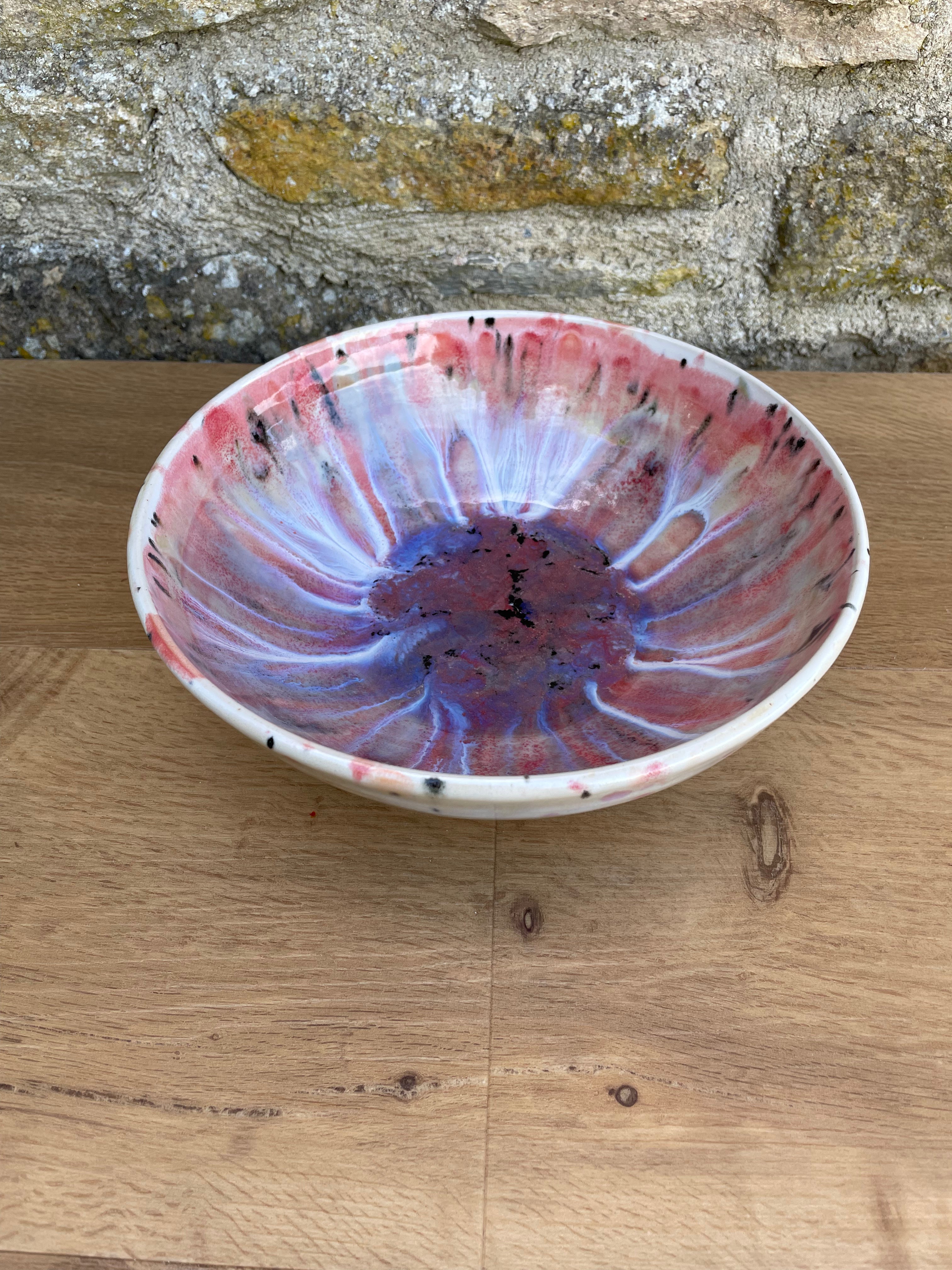 Bowl - Orange, Pink, Purple & Black - 900
