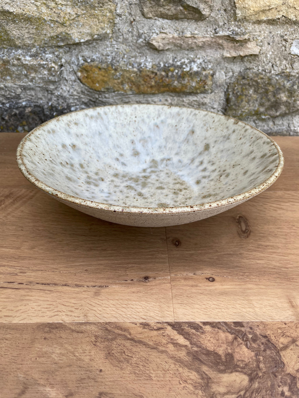 Bowl - Large, Cream, Brown Flecks - 918