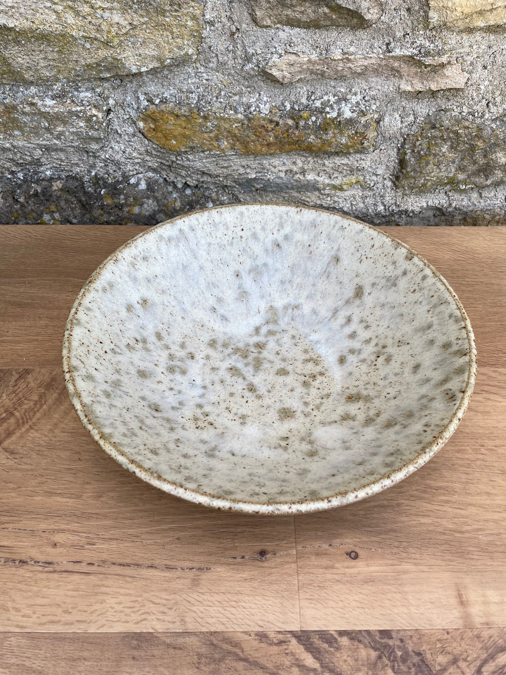 Bowl - Large, Cream, Brown Flecks - 918