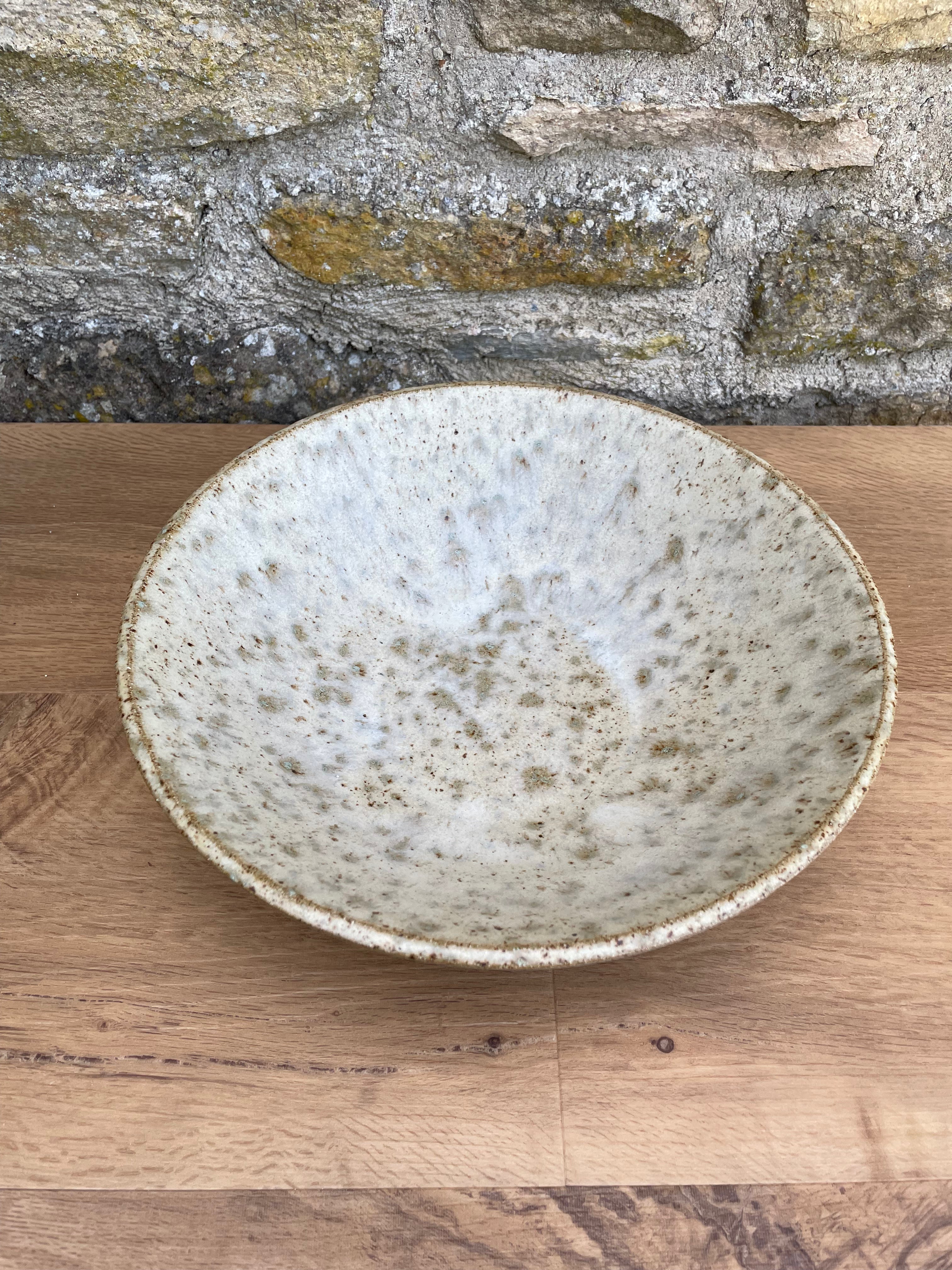 Bowl - Large, Cream, Brown Flecks - 918