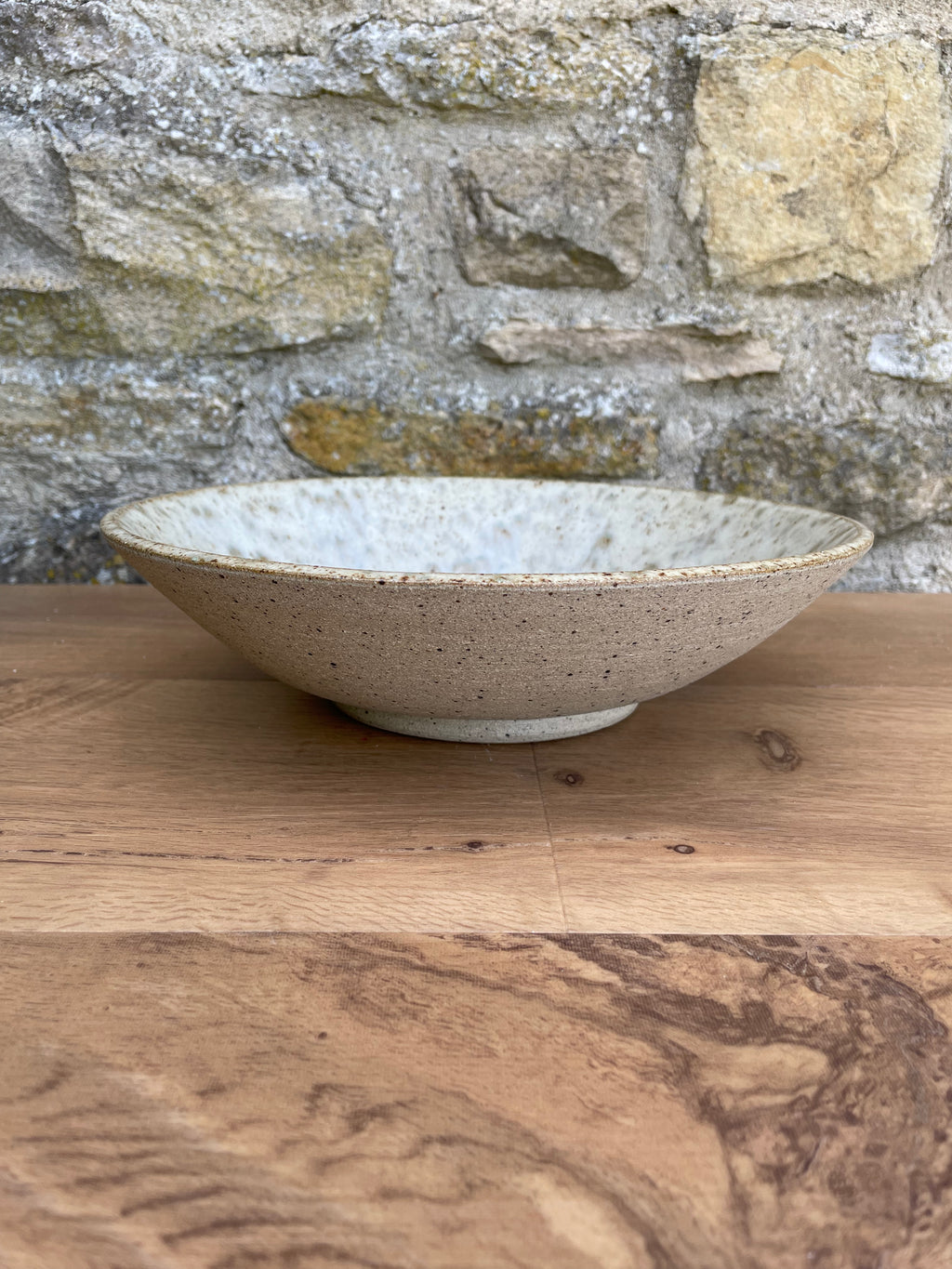 Bowl - Large, Cream, Brown Flecks - 918