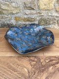 Dish - Large Wavy, Blue Textured - 896