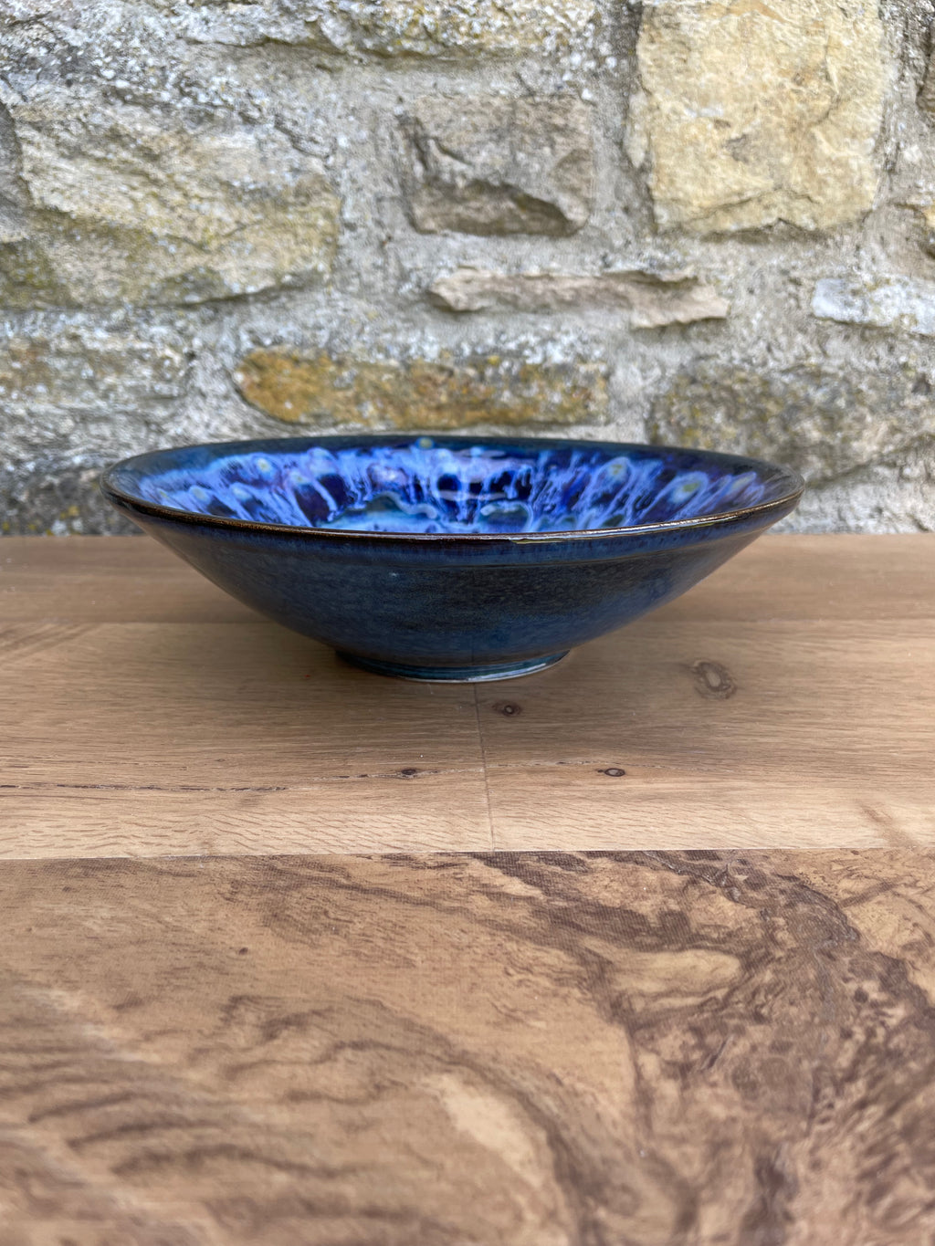 Bowl - Blue, Light and Dark, Green Speckled - 931
