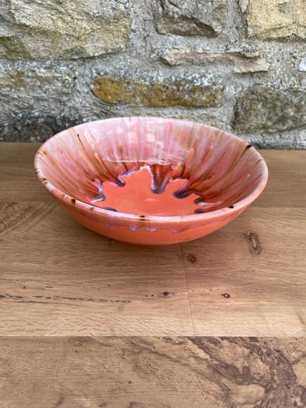 Bowl - Orange, Brown Speckles - 903