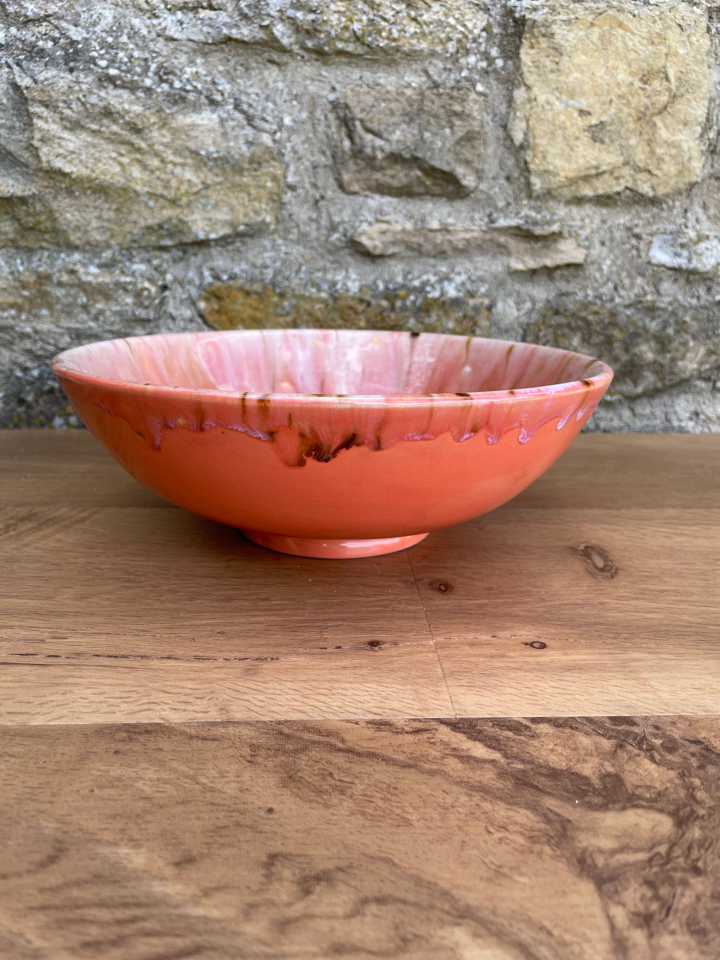 Bowl - Orange, Brown Speckles - 903