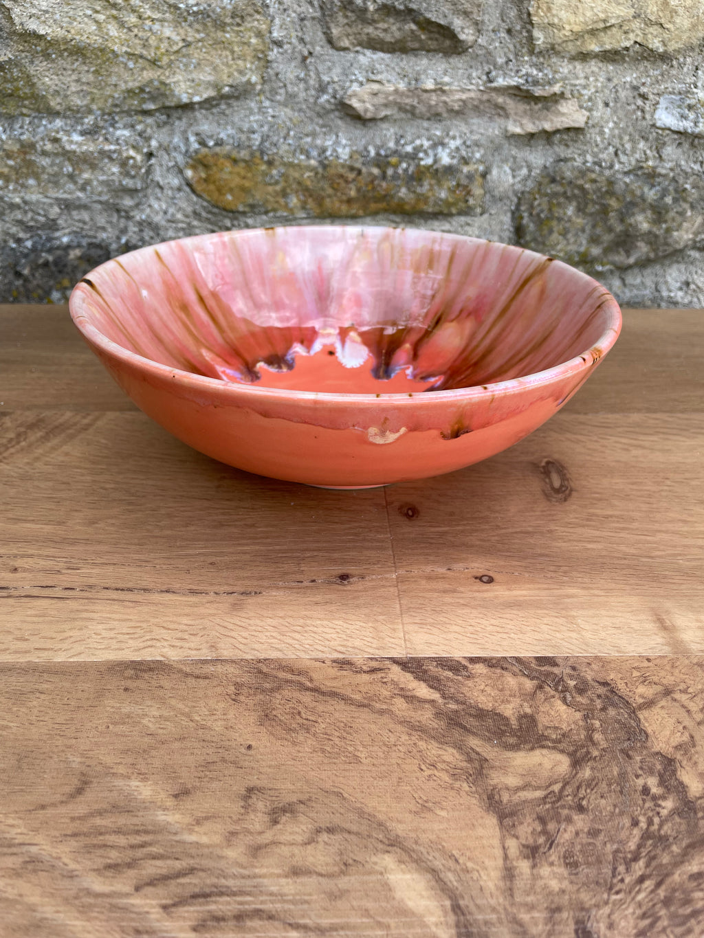 Bowl - Orange, Brown Speckles - 903