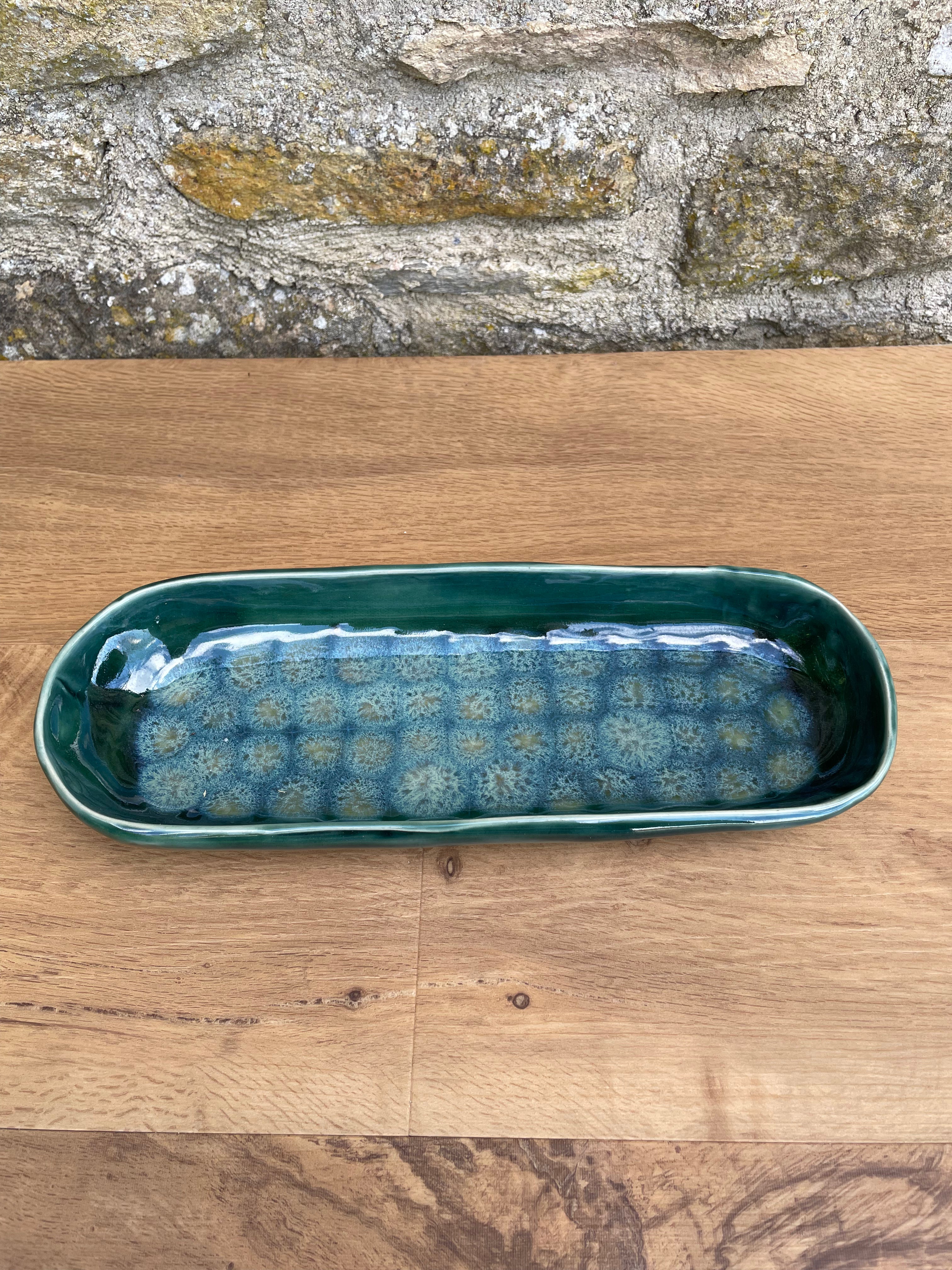Dish - Oval, Green - 709