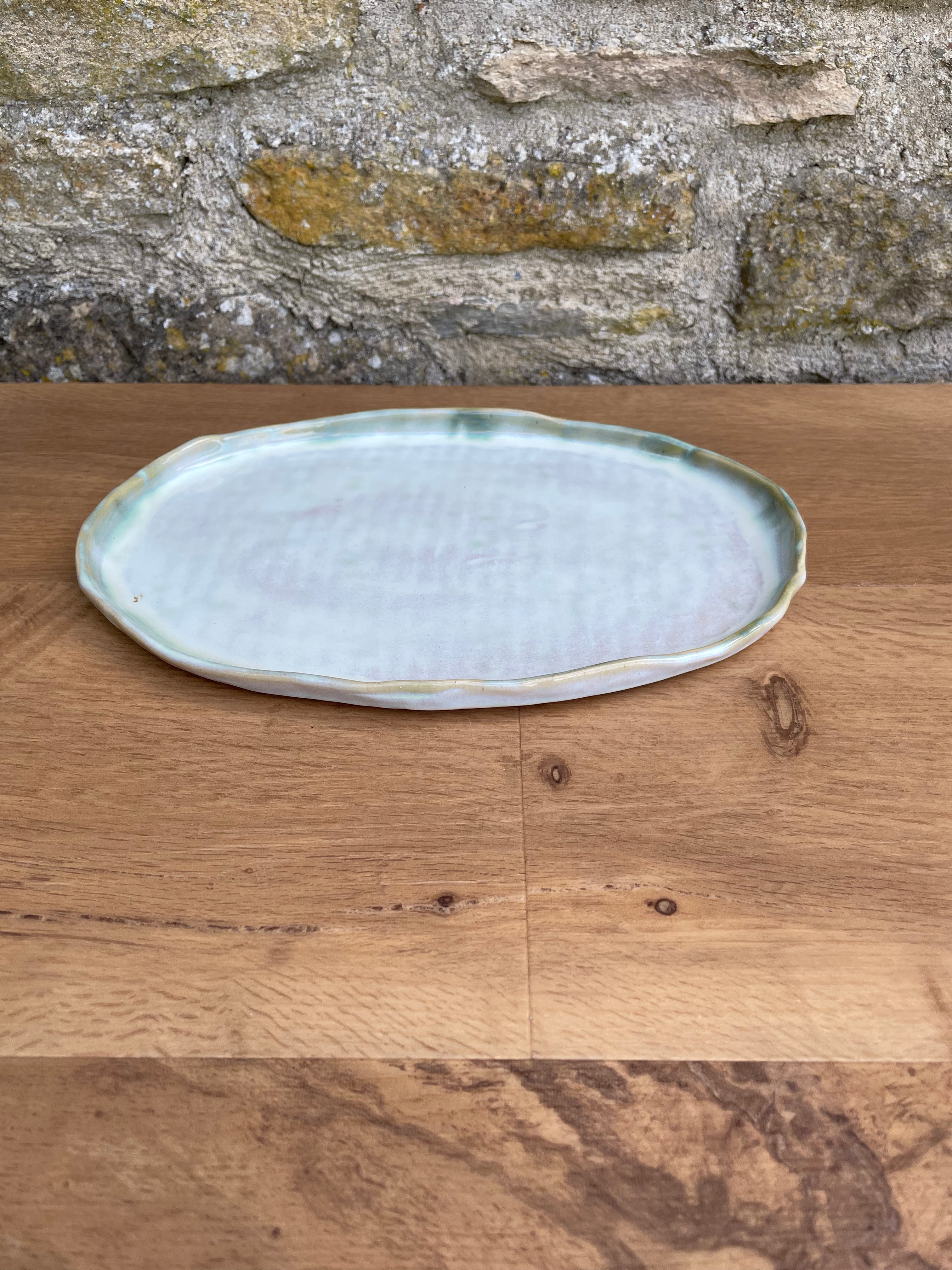 Plate - Oval, Cream - 704