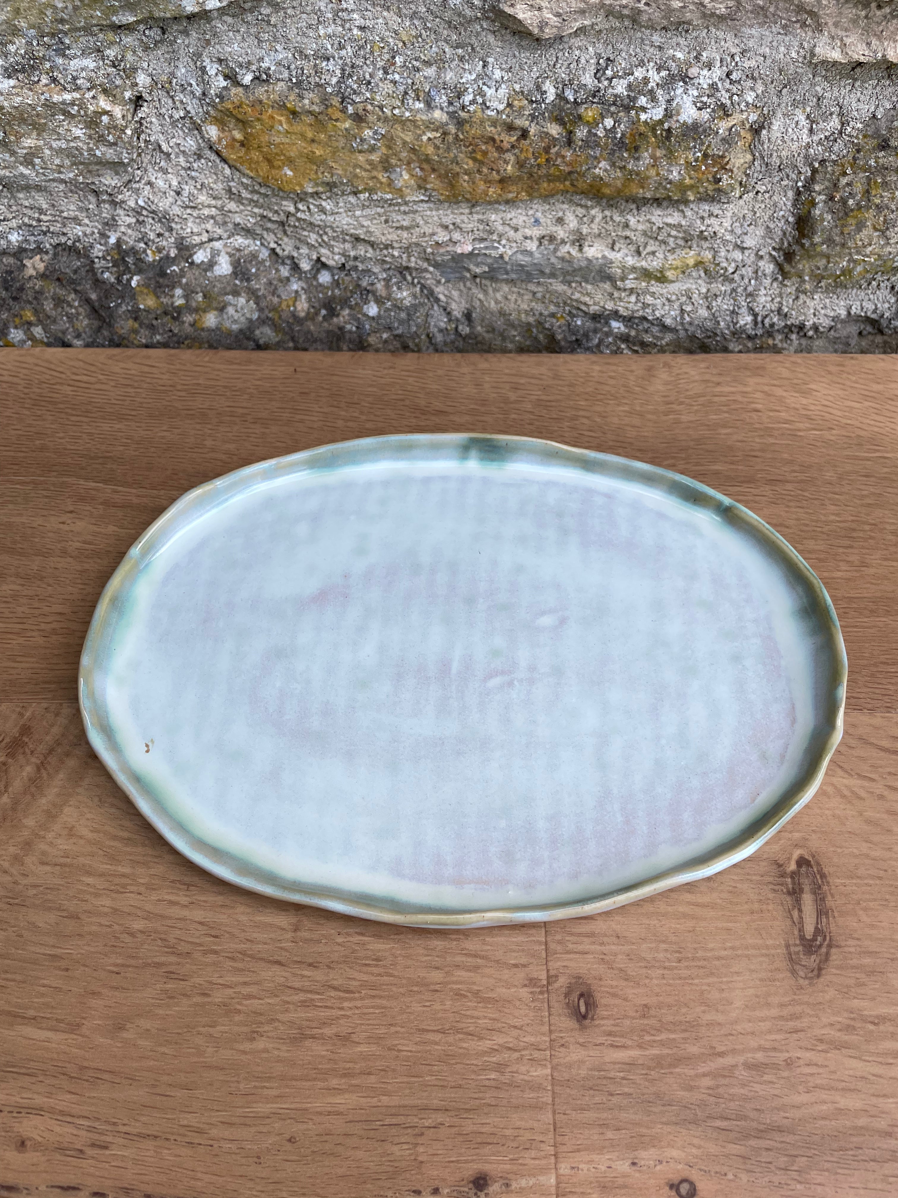 Plate - Oval, Cream - 704