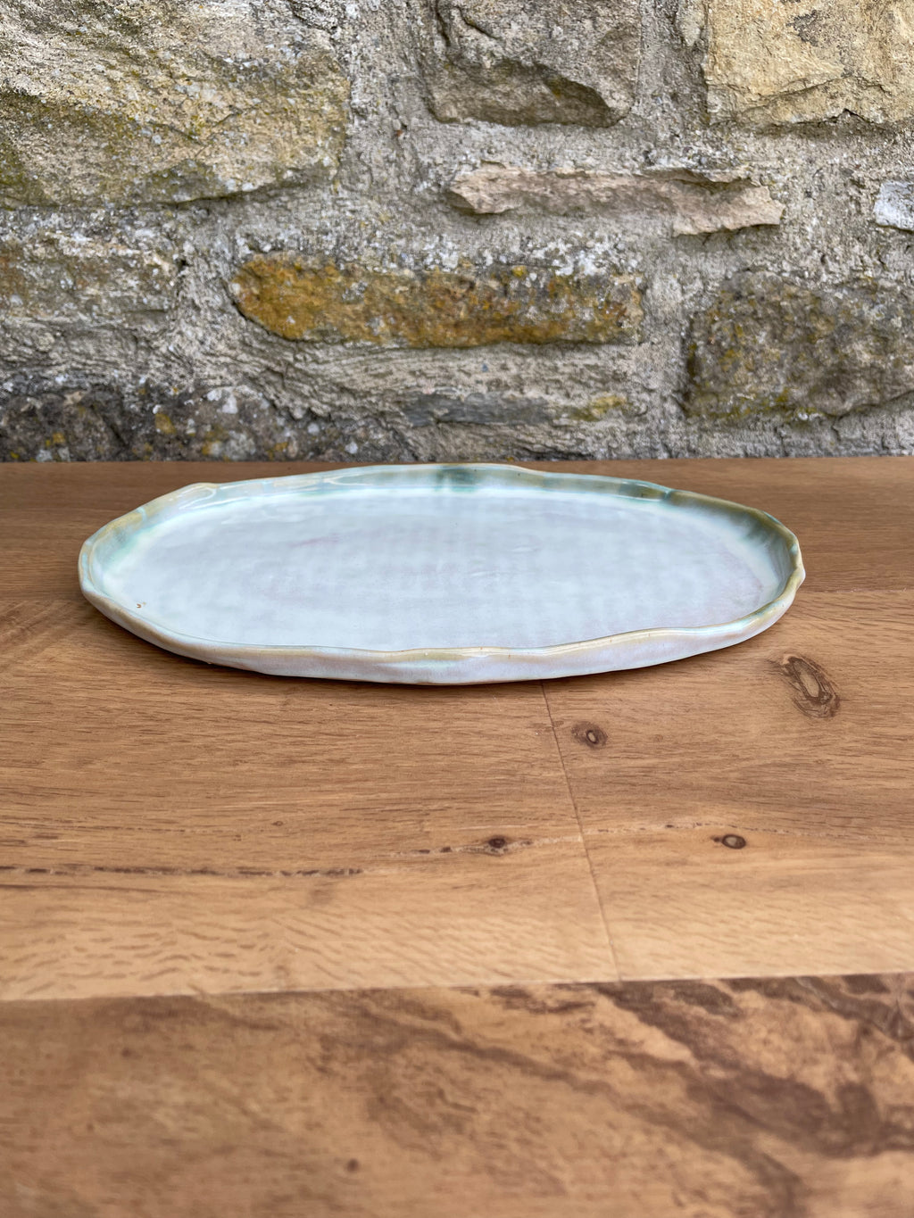 Plate - Oval, Cream - 704