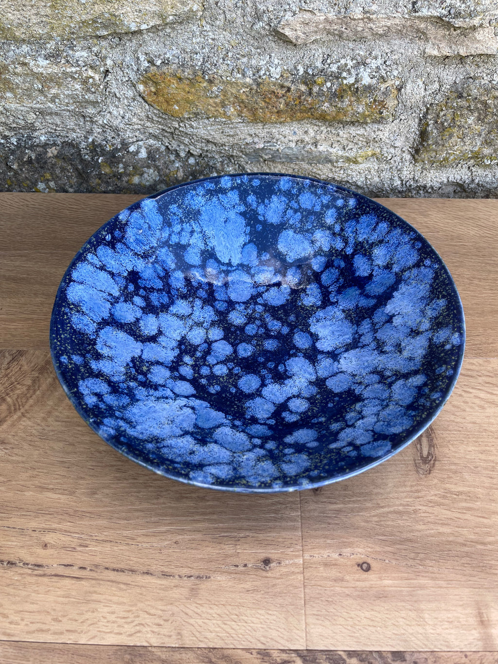 Bowl - Blue, Yellow Speckles - 572