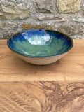 Bowl - Large, Brown, Blue, Green - 773
