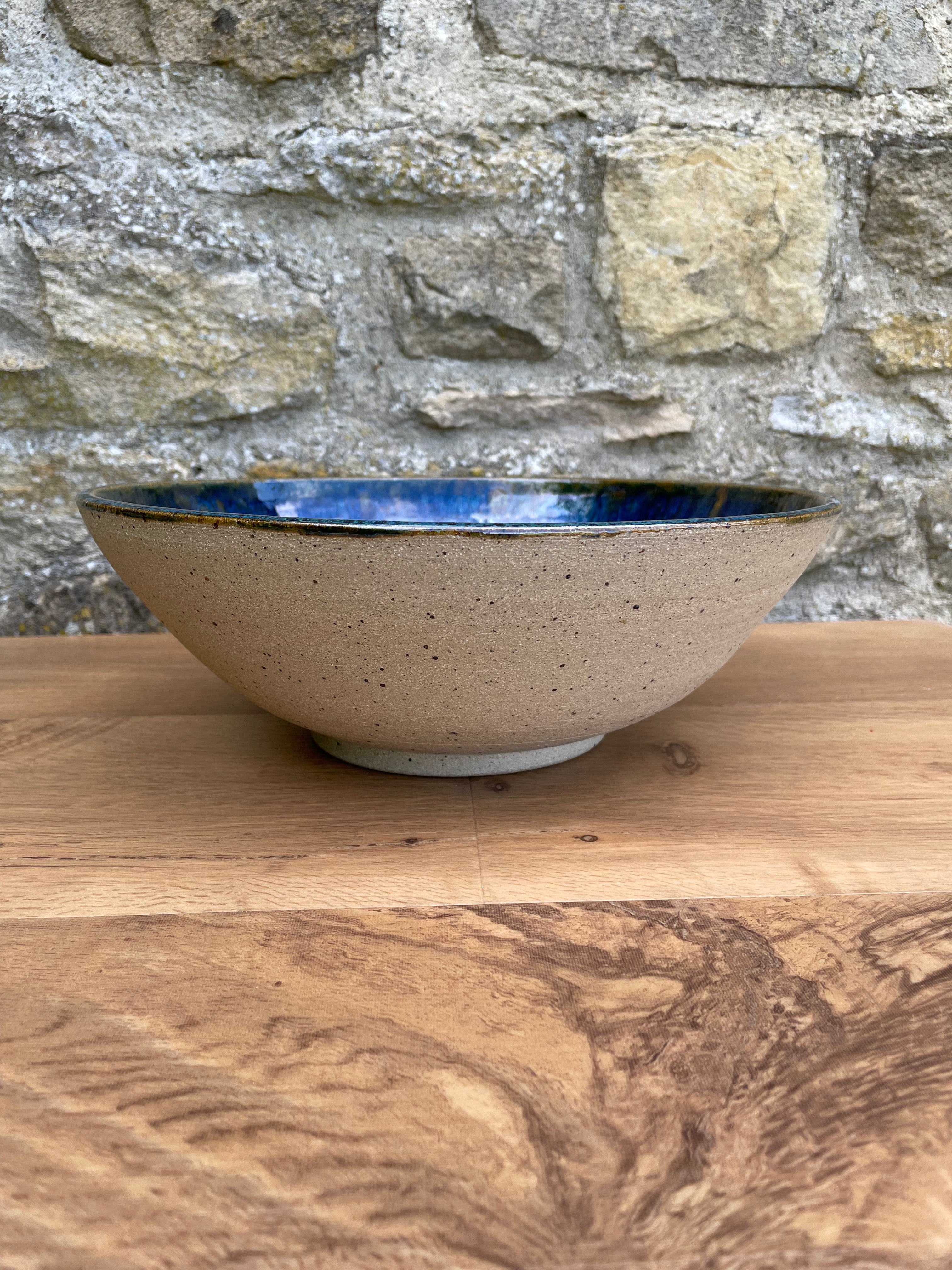 Bowl - Large, Brown, Blue, Green - 773