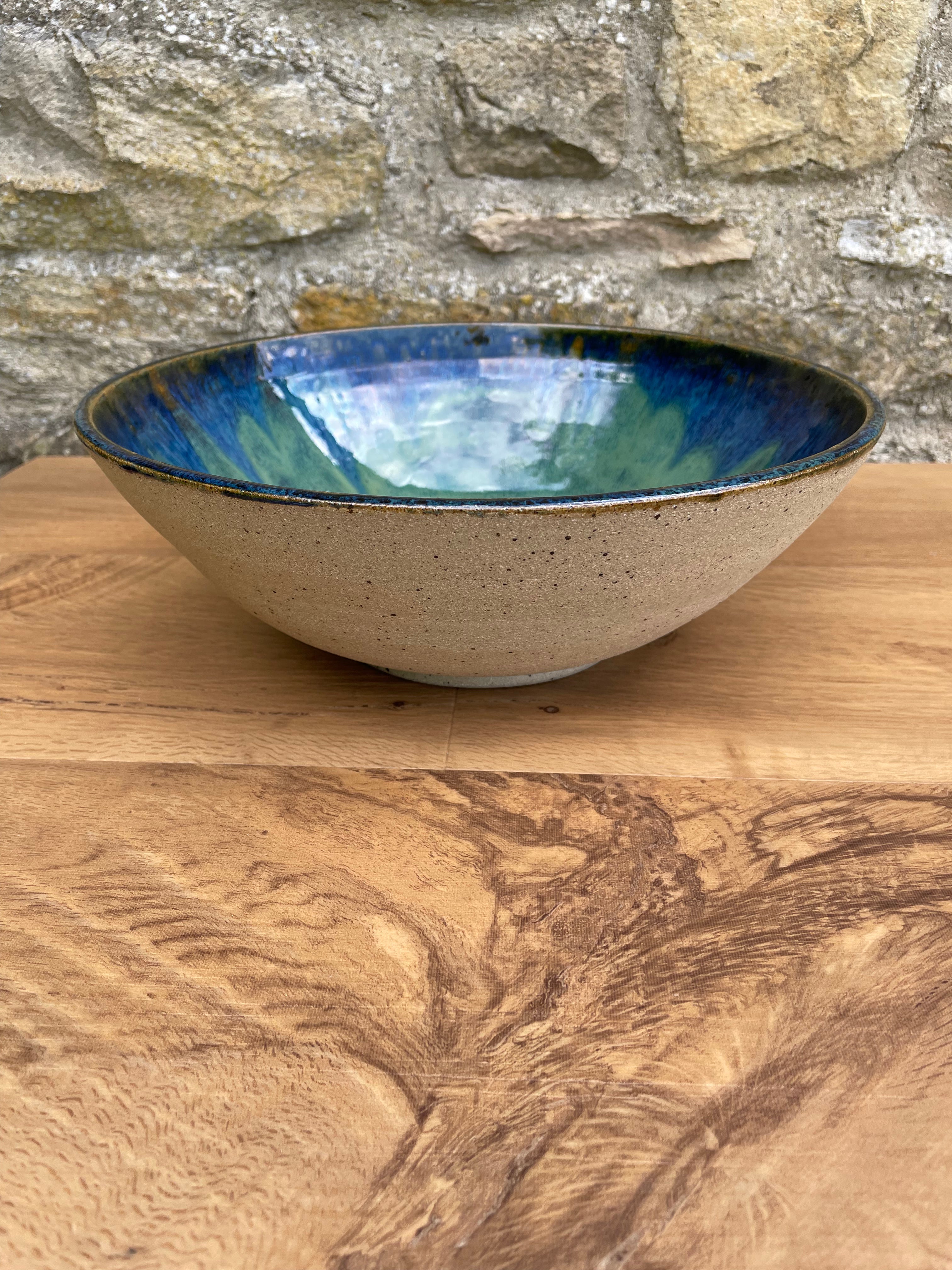 Bowl - Large, Brown, Blue, Green - 773