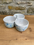 Bowl - Triple Dip, White, Blue & Yellow Flecks - 446