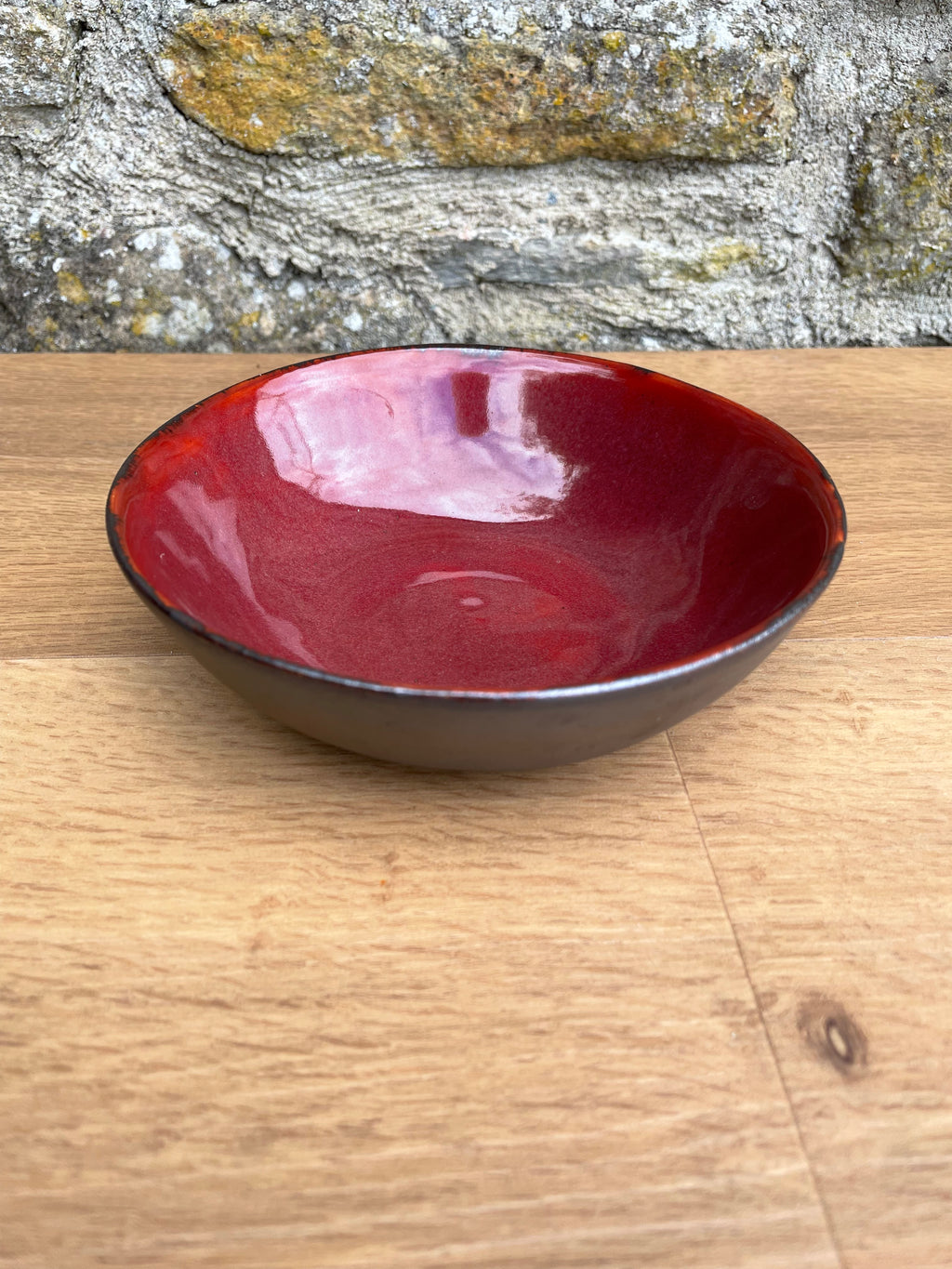 Bowl - Small, Brown, Burgundy - 623