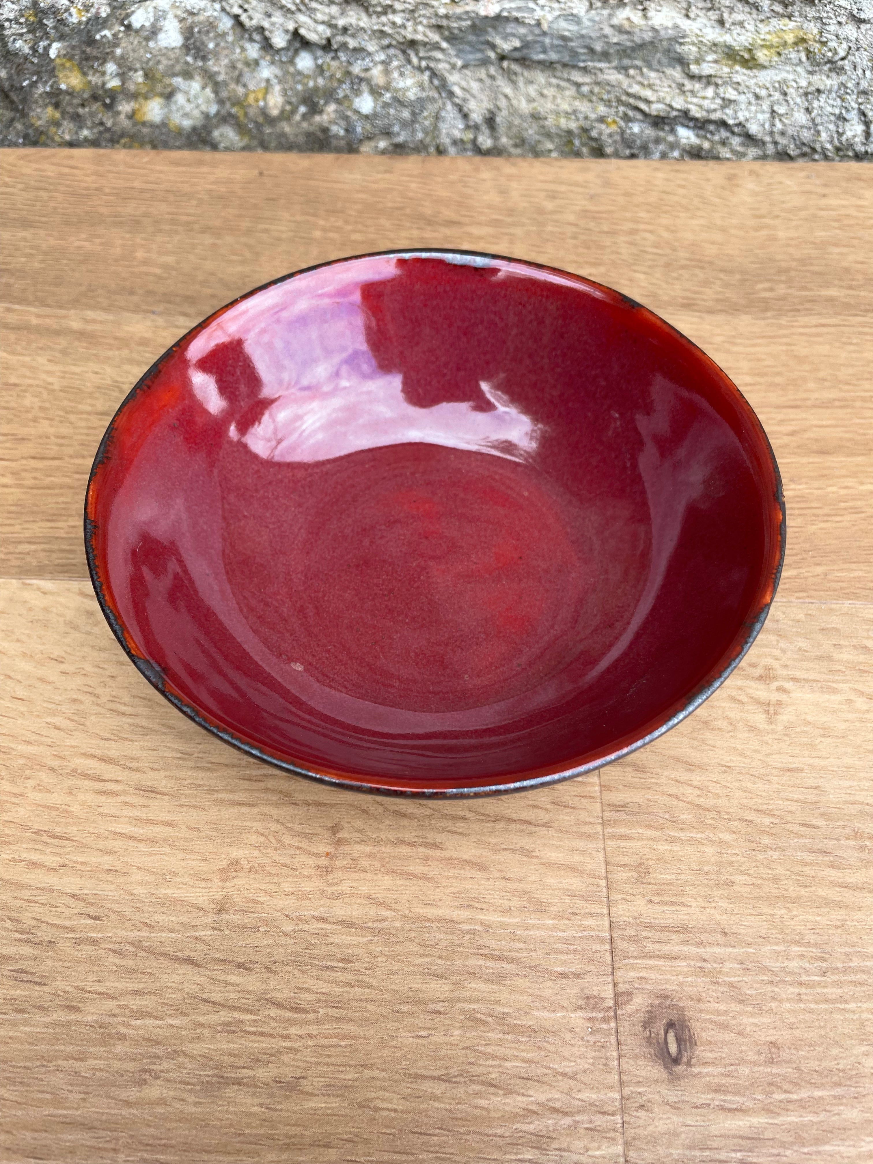Bowl - Small, Brown, Burgundy - 623