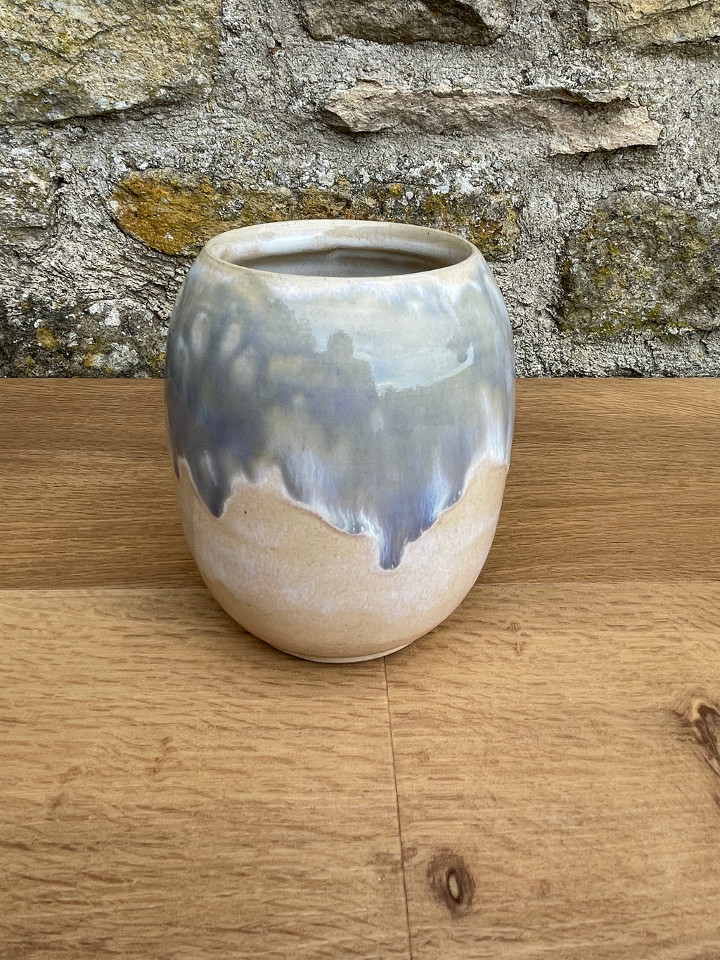 Vase - Grey, Cream & White - 515