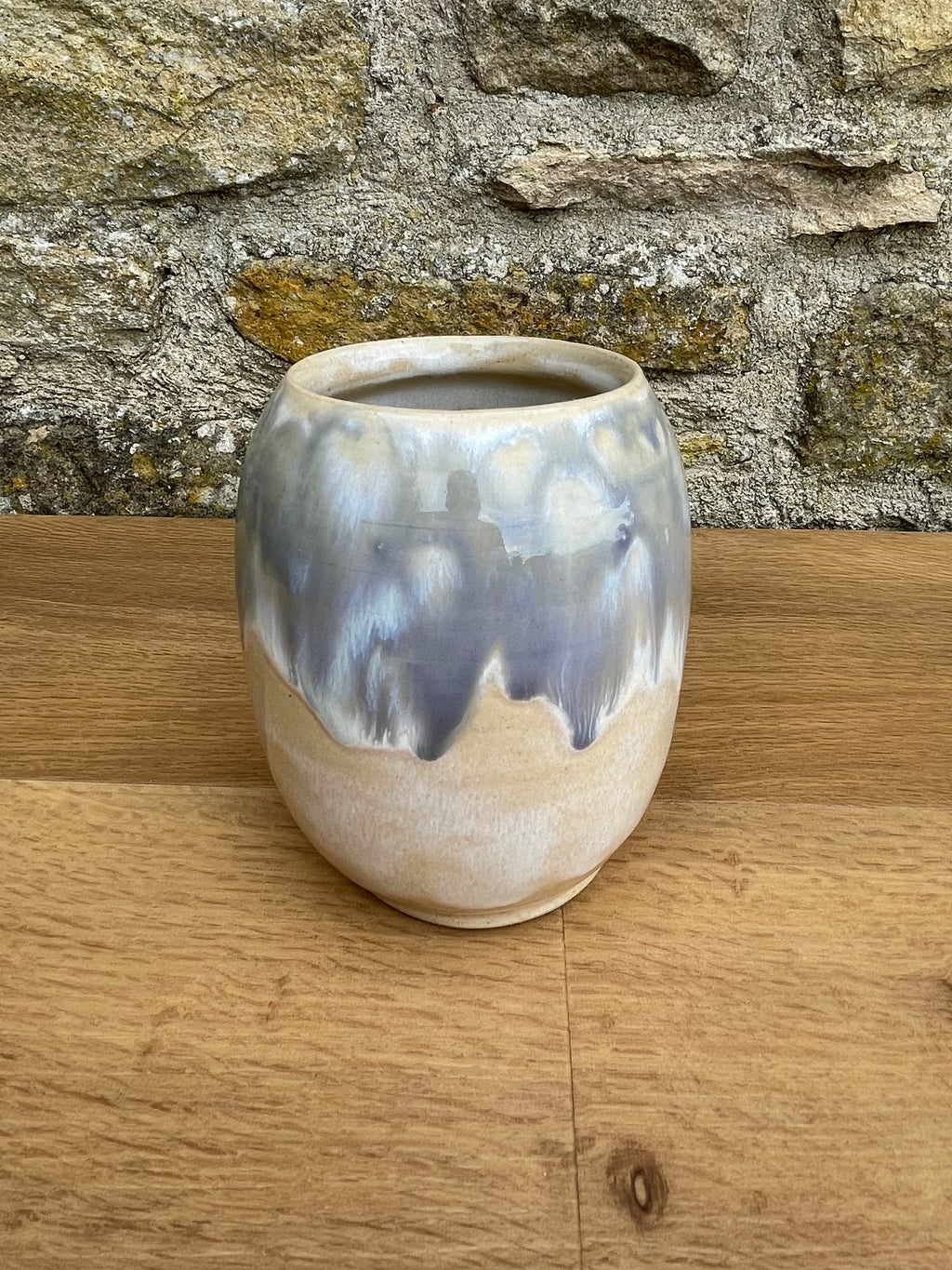 Vase - Grey, Cream & White - 515