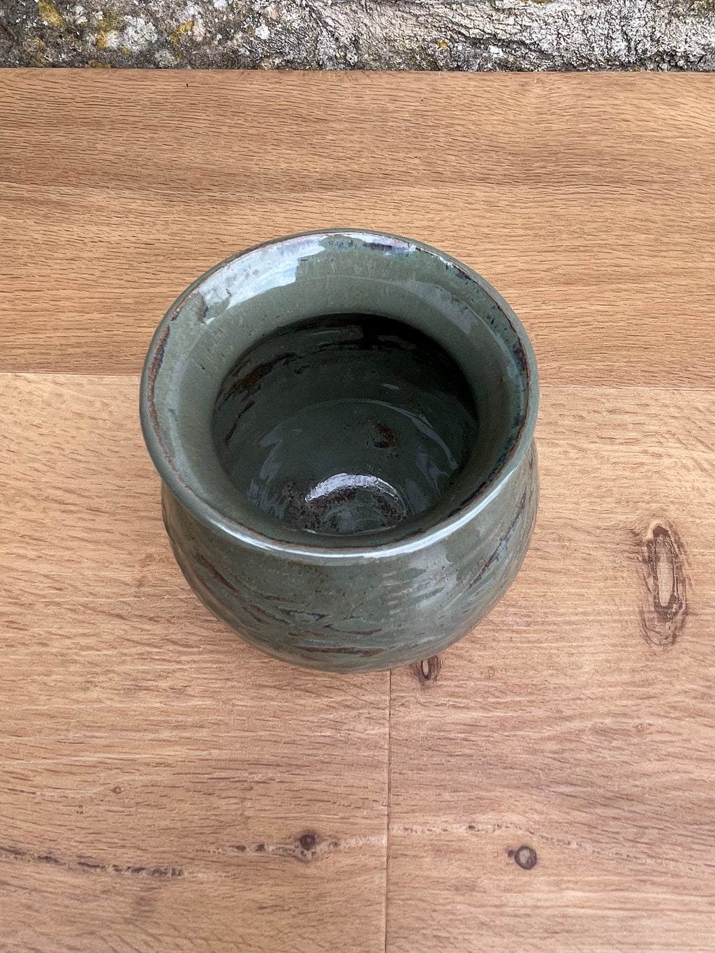 Vase - Green, Grey & Brown Textured - 261